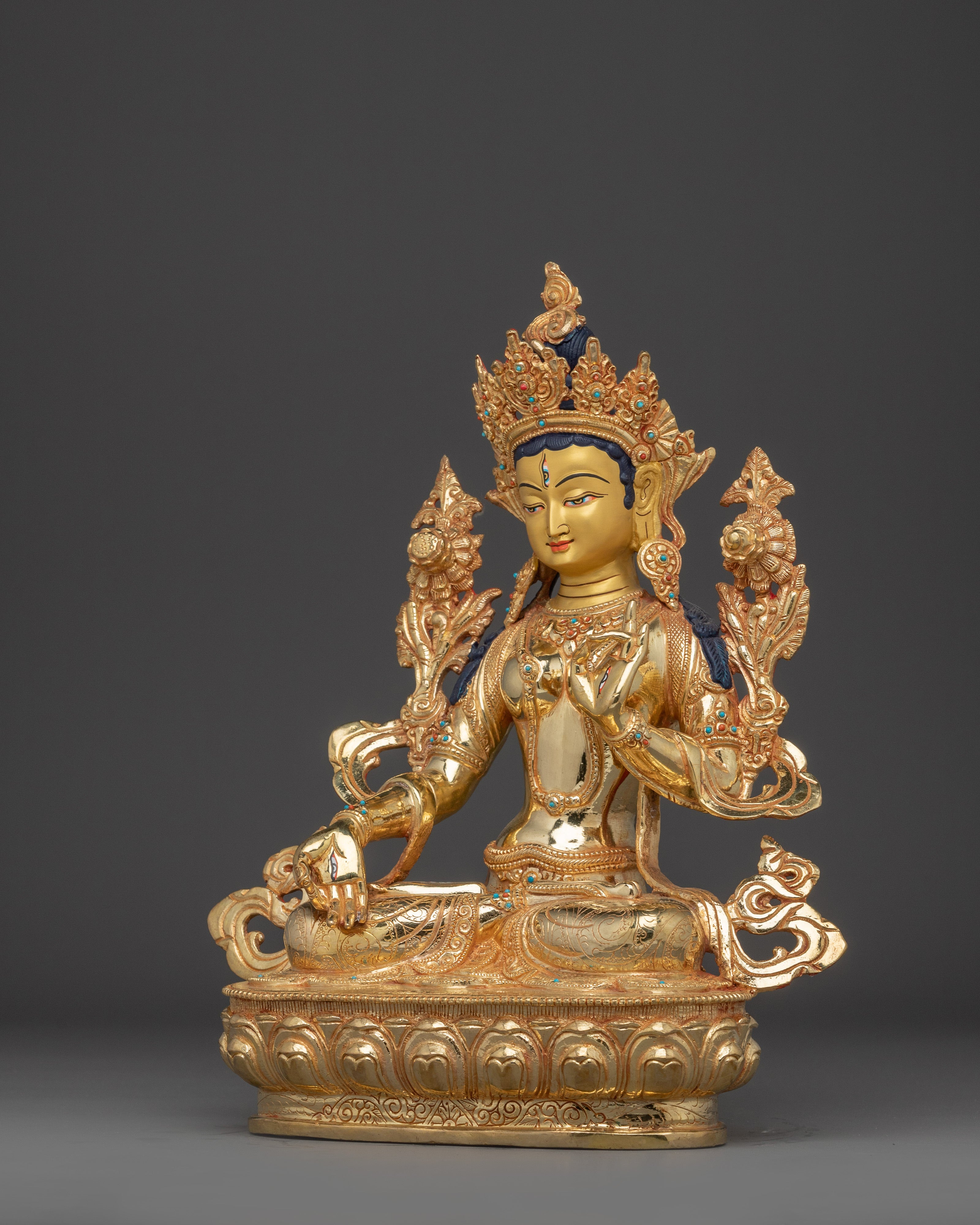 Peaceful Compassion Deity of White Tara | The Bodhisattva of Long Life