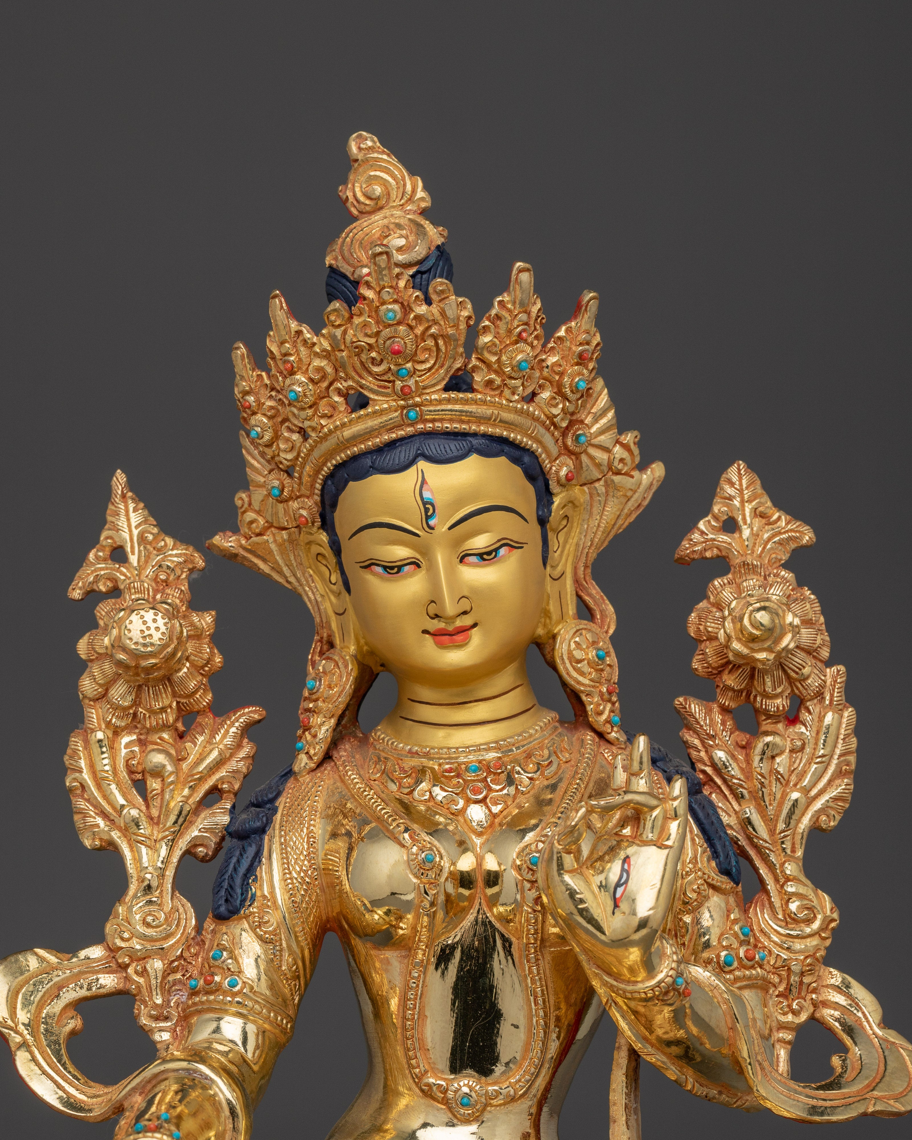Peaceful Compassion Deity of White Tara | The Bodhisattva of Long Life