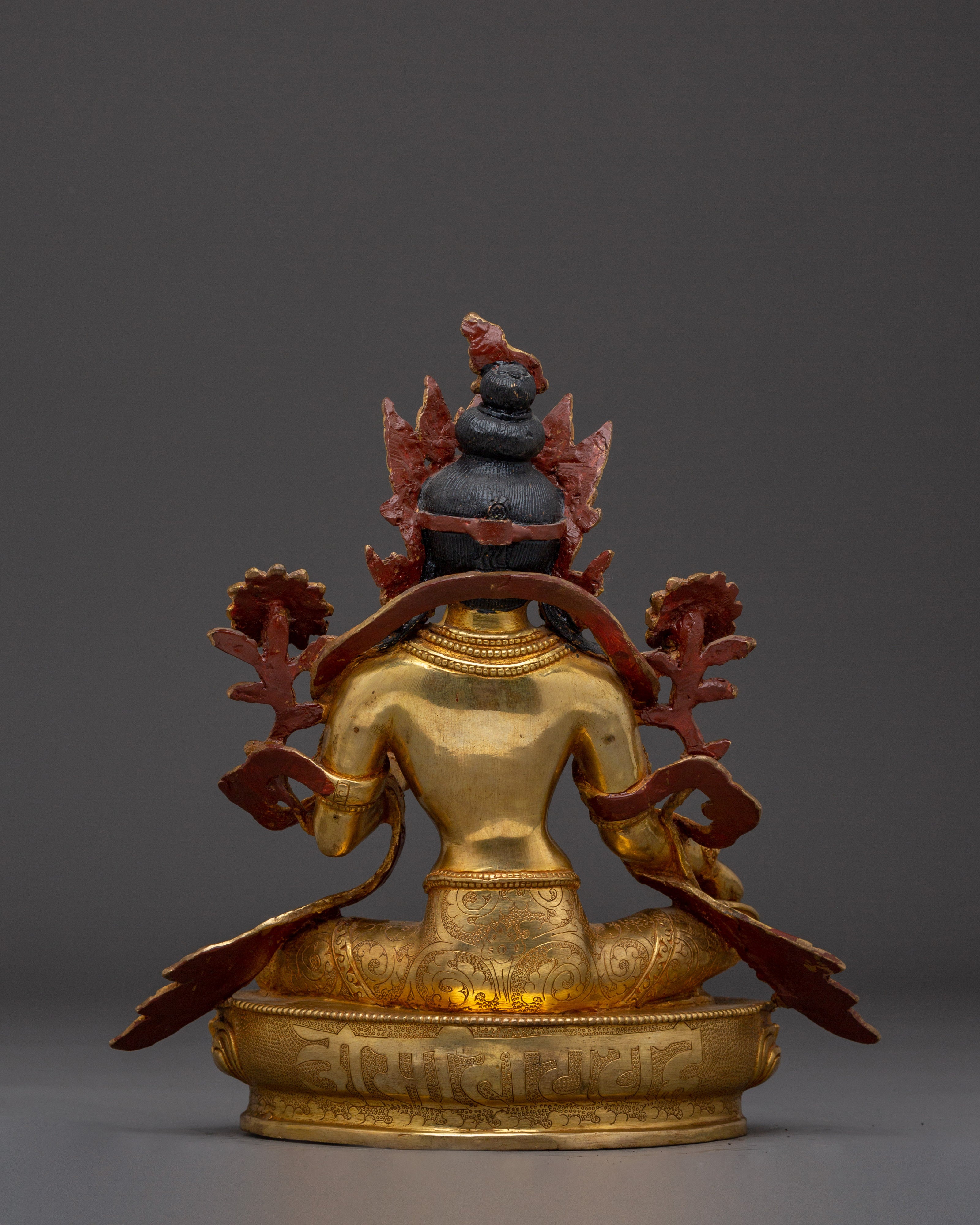 Serene Green Tara Handmade Statue | Himalayan Buddhist Artwork