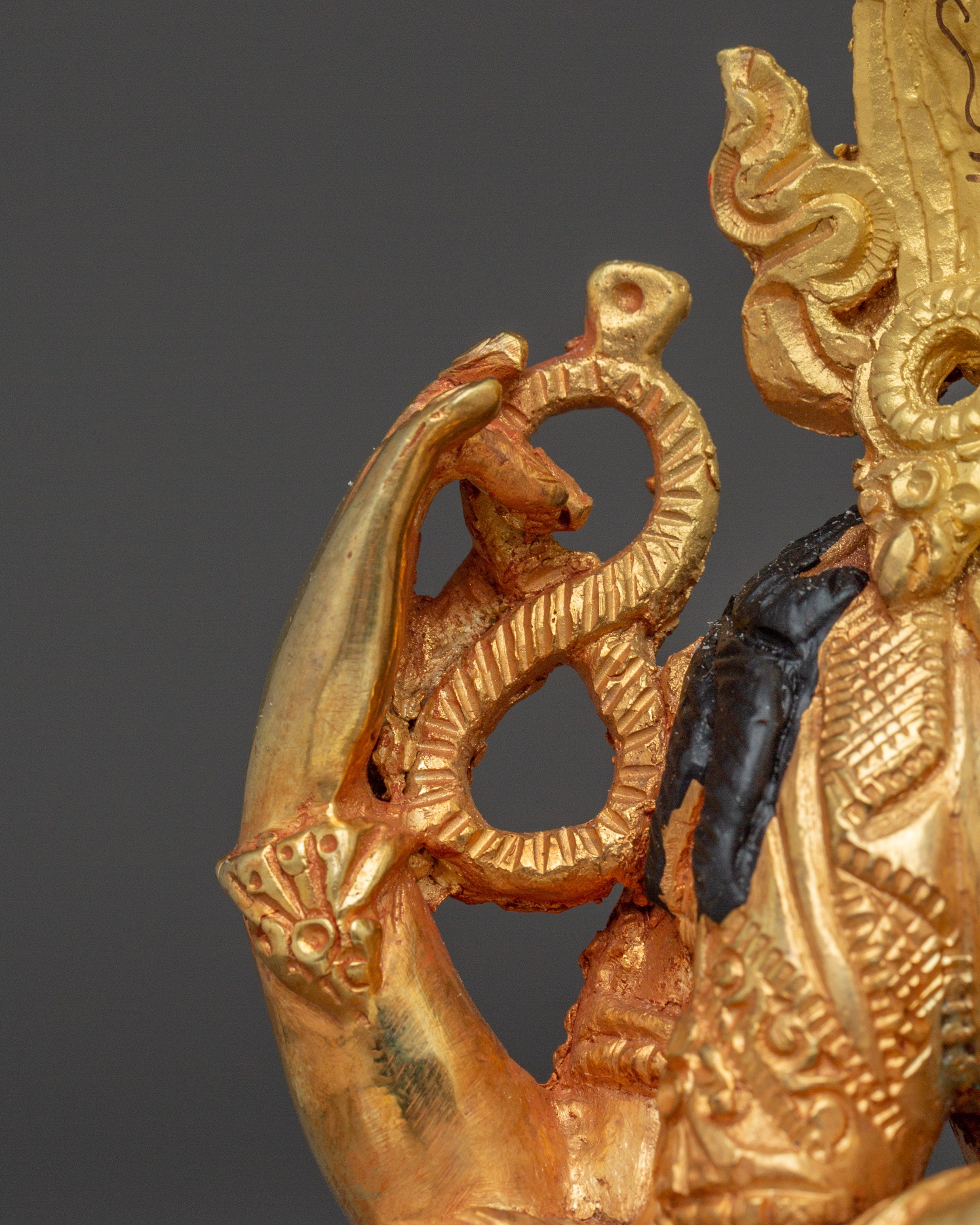 Handcrafted Chenrezig Copper Art | Meditation and Spiritual Decor