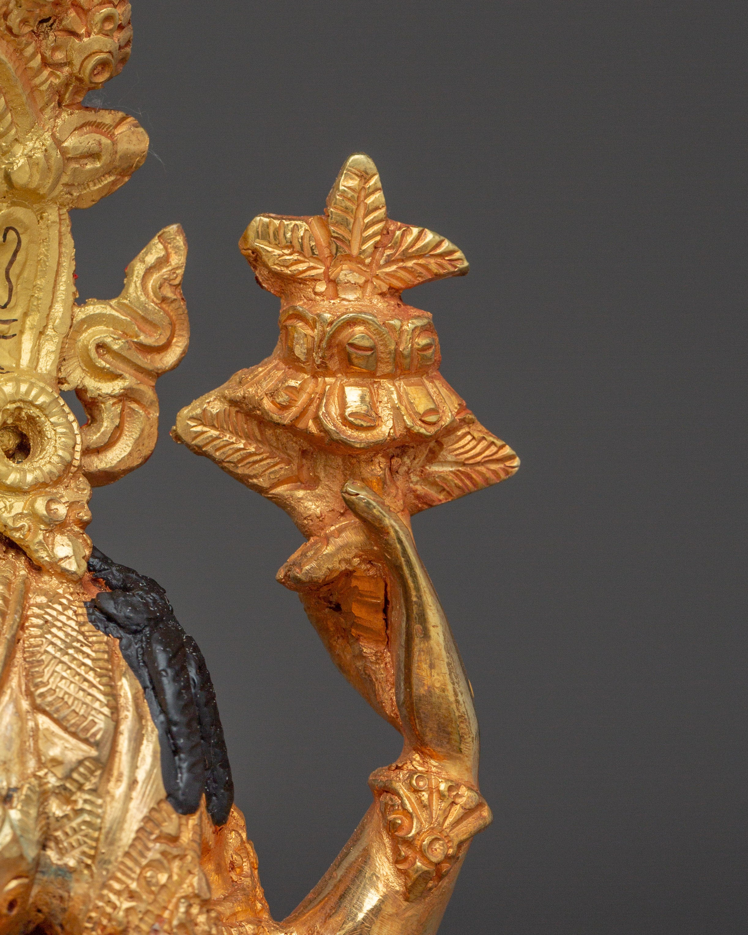 Handcrafted Chenrezig Copper Art | Meditation and Spiritual Decor