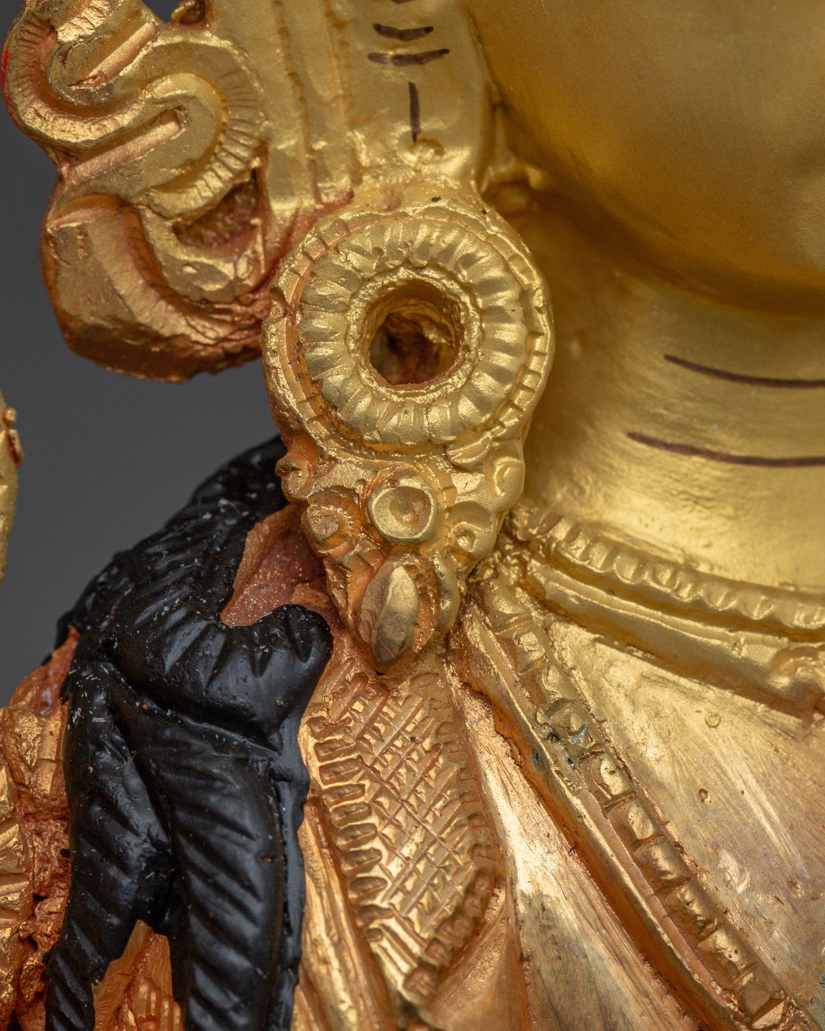 Handcrafted Chenrezig Copper Art | Meditation and Spiritual Decor