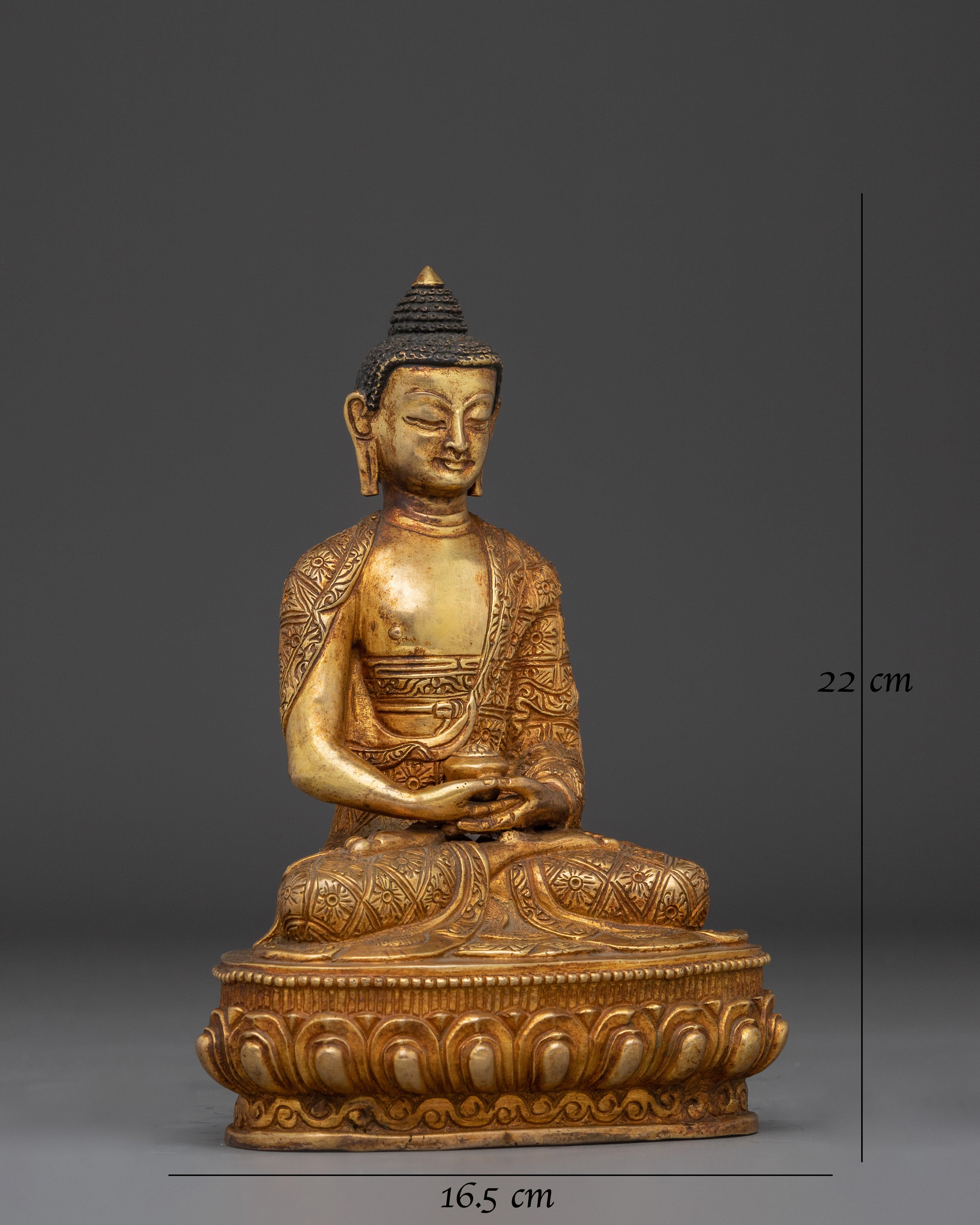 Sacred Amitabha Buddha Sculpture for Dharma