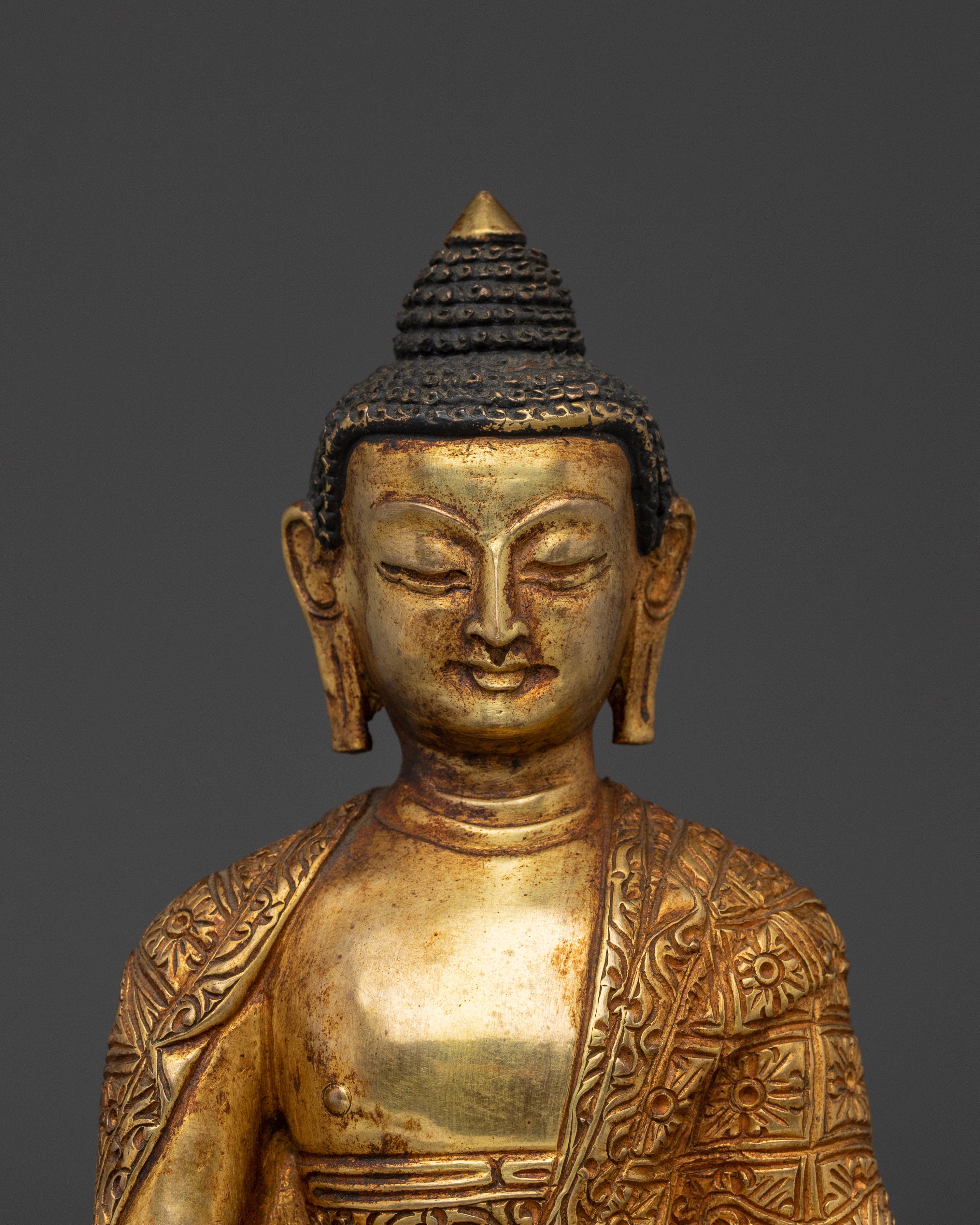 Sacred Amitabha Buddha Sculpture for Dharma | Tibetan Sculpture for Meditation