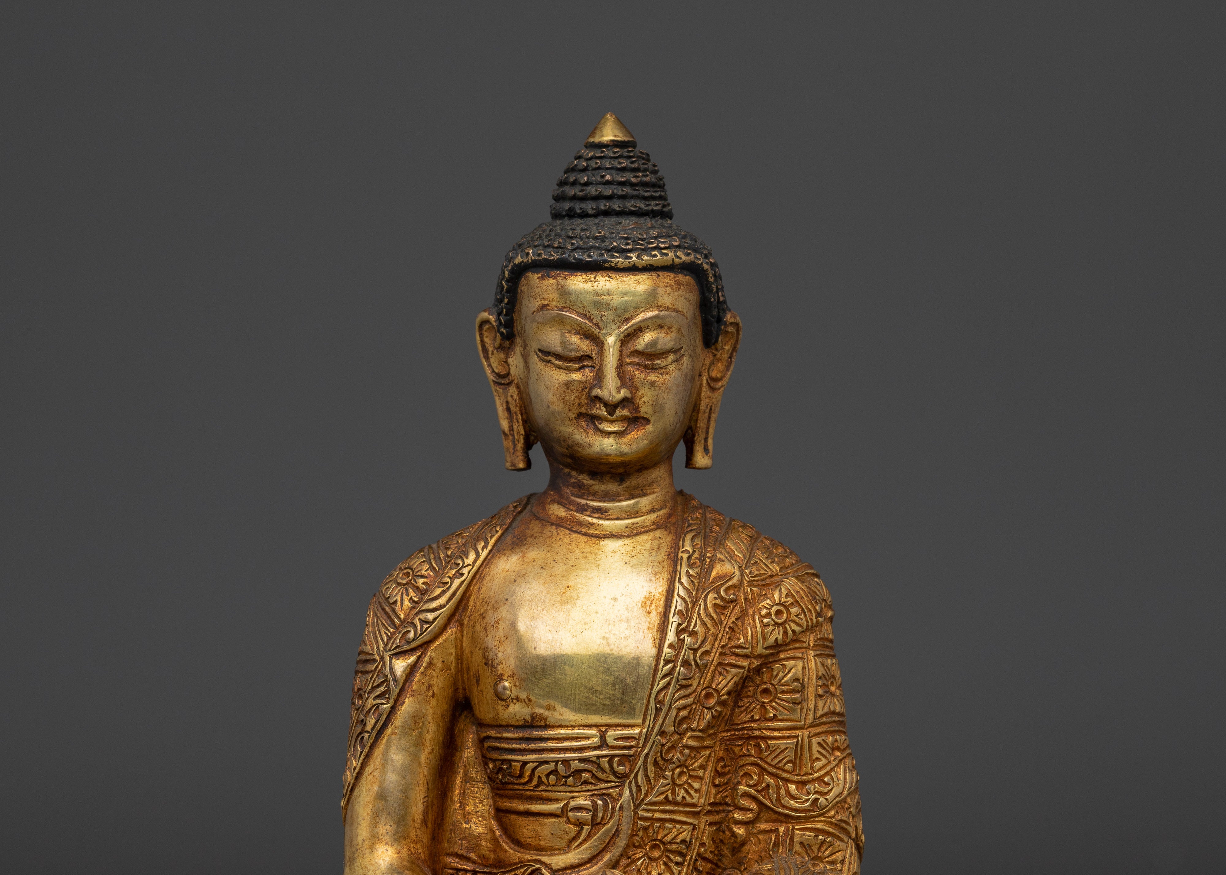 Sacred Amitabha Buddha Sculpture for Dharma | Tibetan Sculpture for Meditation