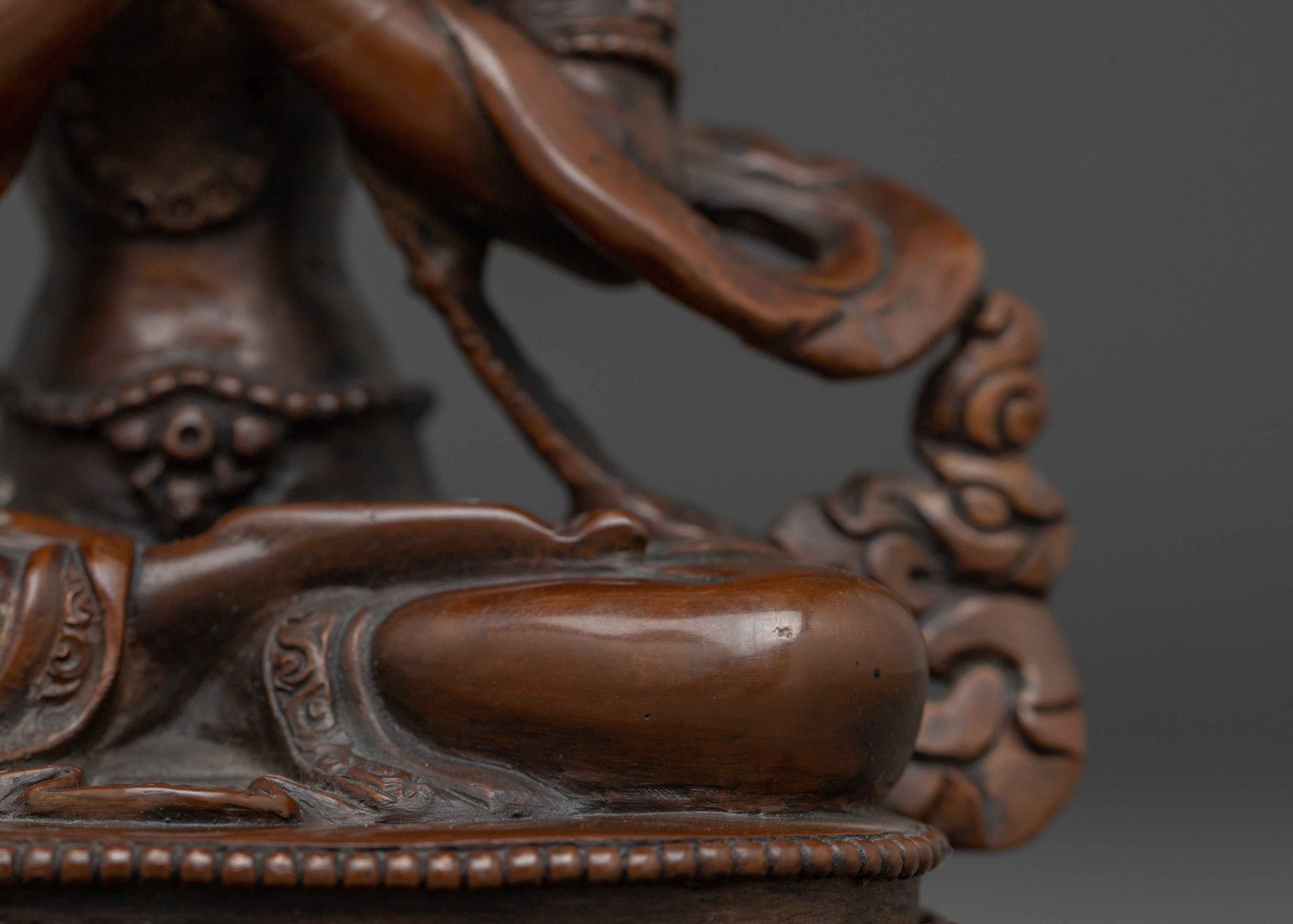 Oxidized Primordial Buddha Vajradhara Statue | Thunderbolt Holder