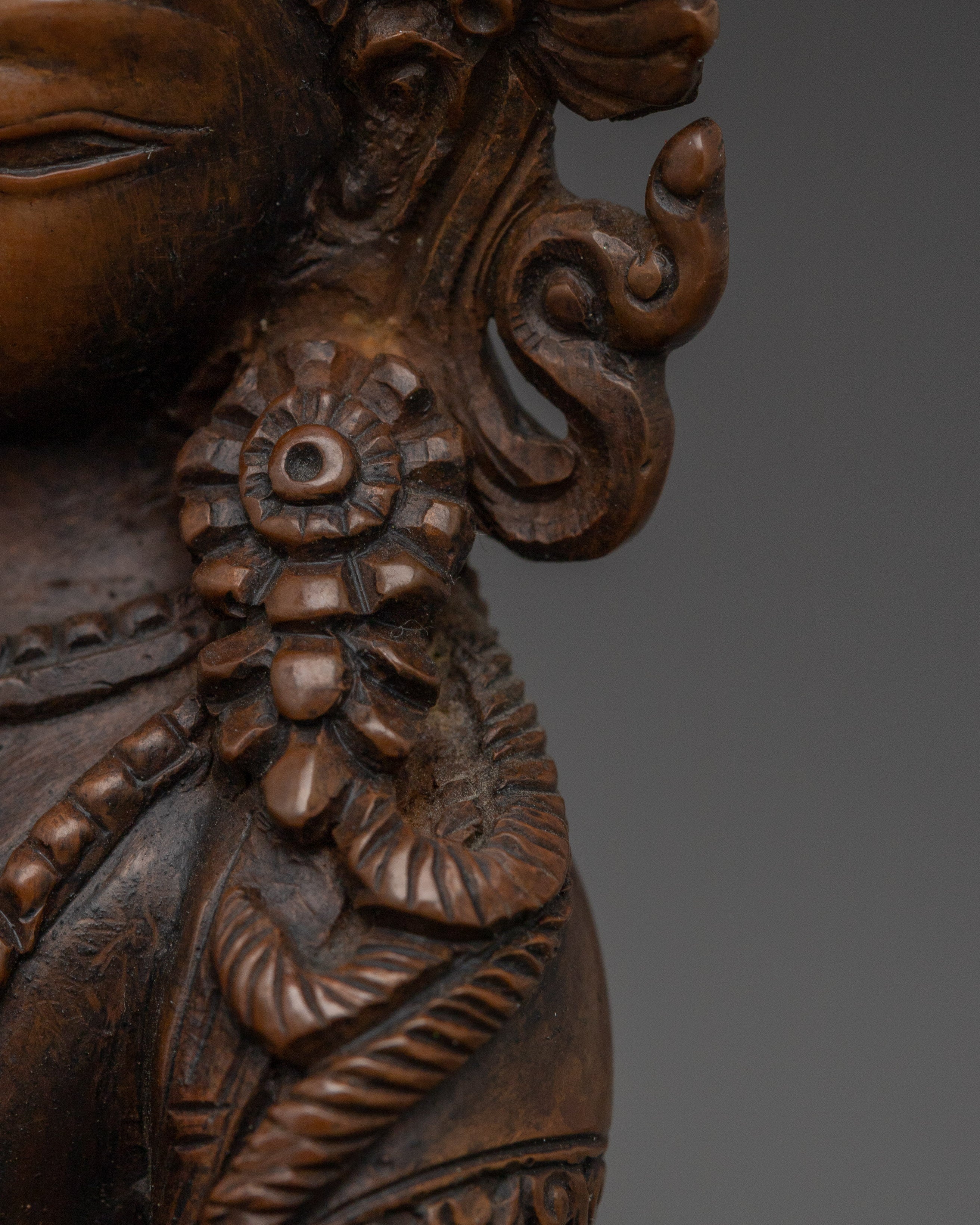 Oxidized Primordial Buddha Vajradhara Statue | Thunderbolt Holder