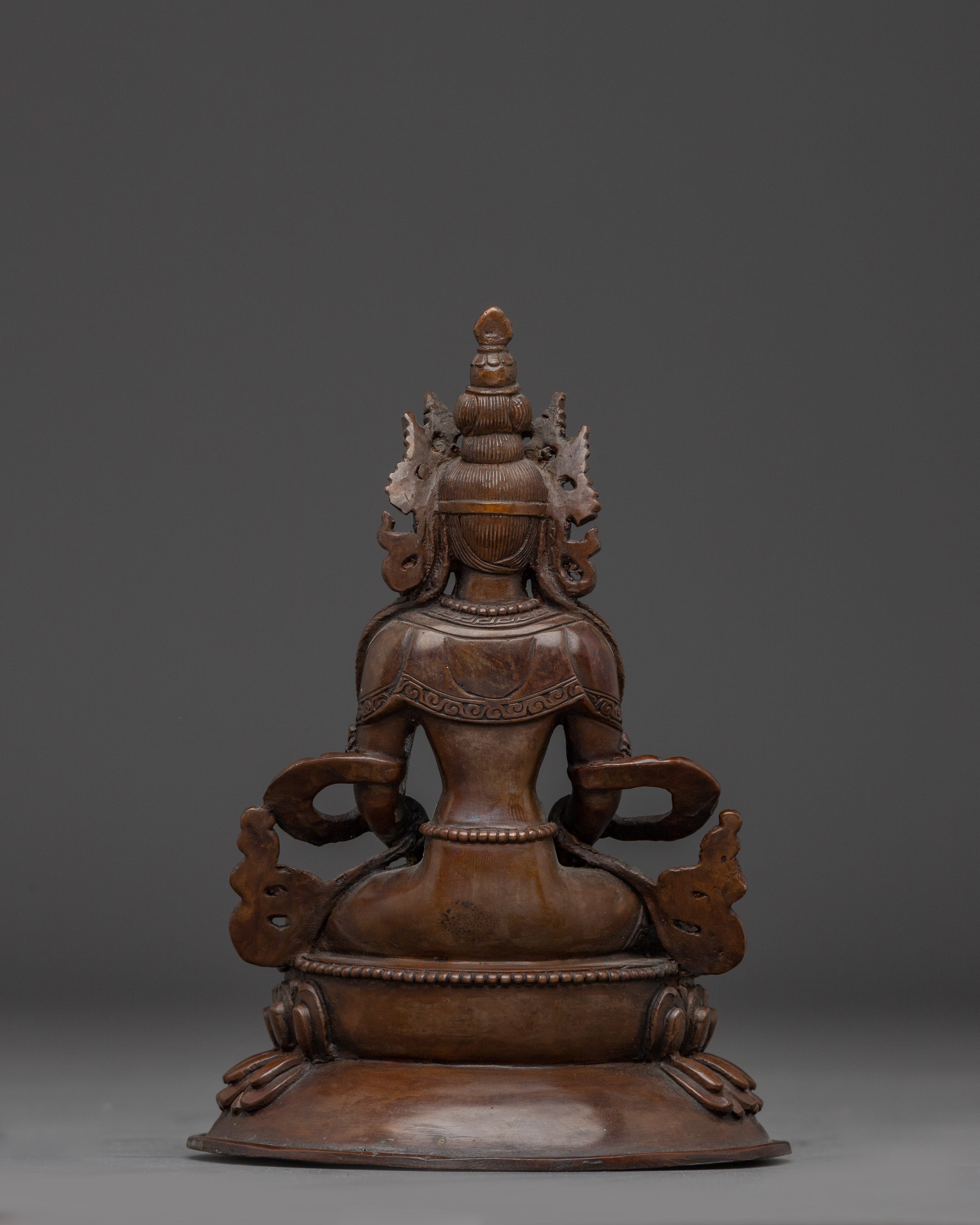 Vajrayana Deity Amitayus Artwork | Symbol of Divine Vitality