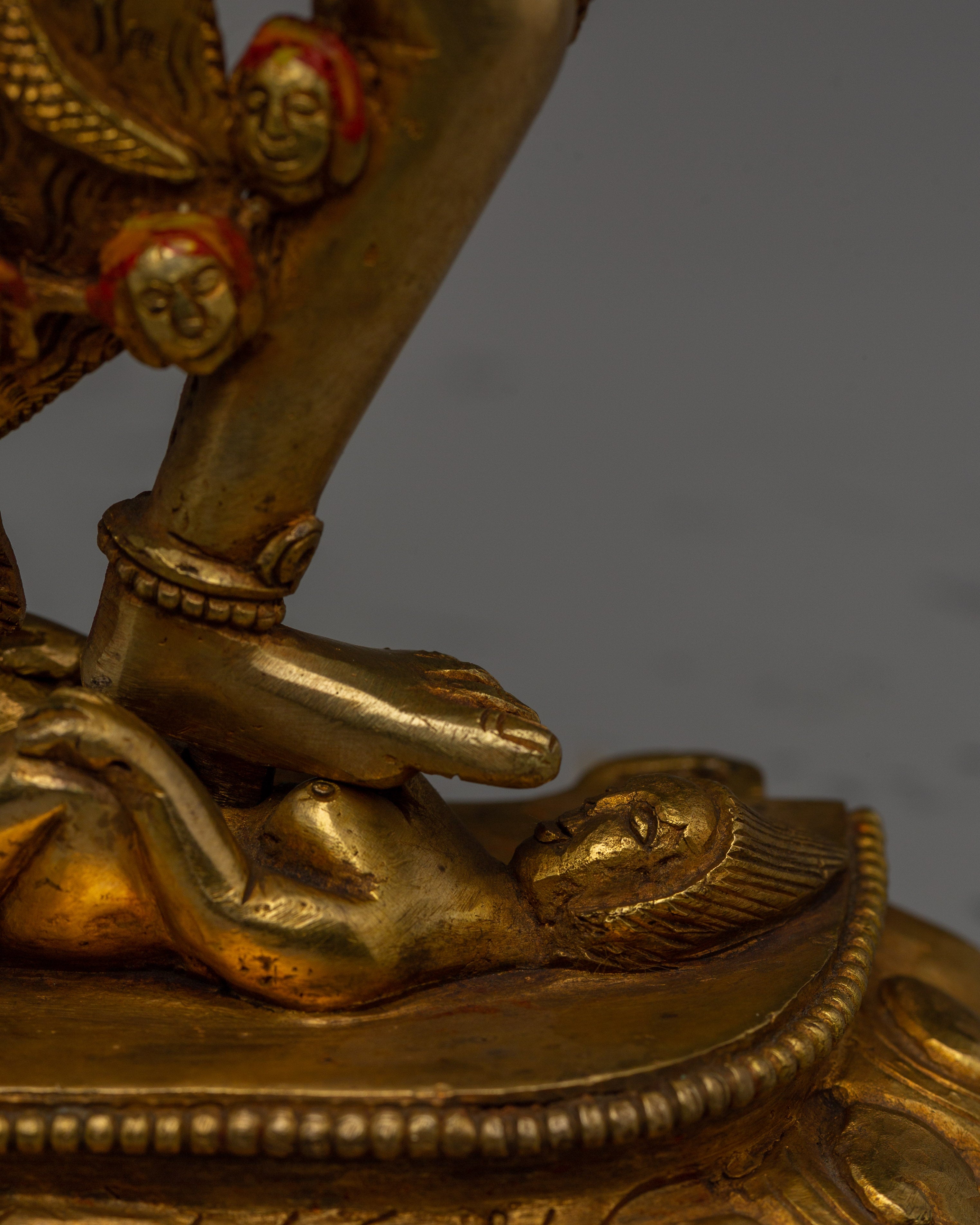 Fierce Simhamukha Statue | Lion-Headed Deity Artwork