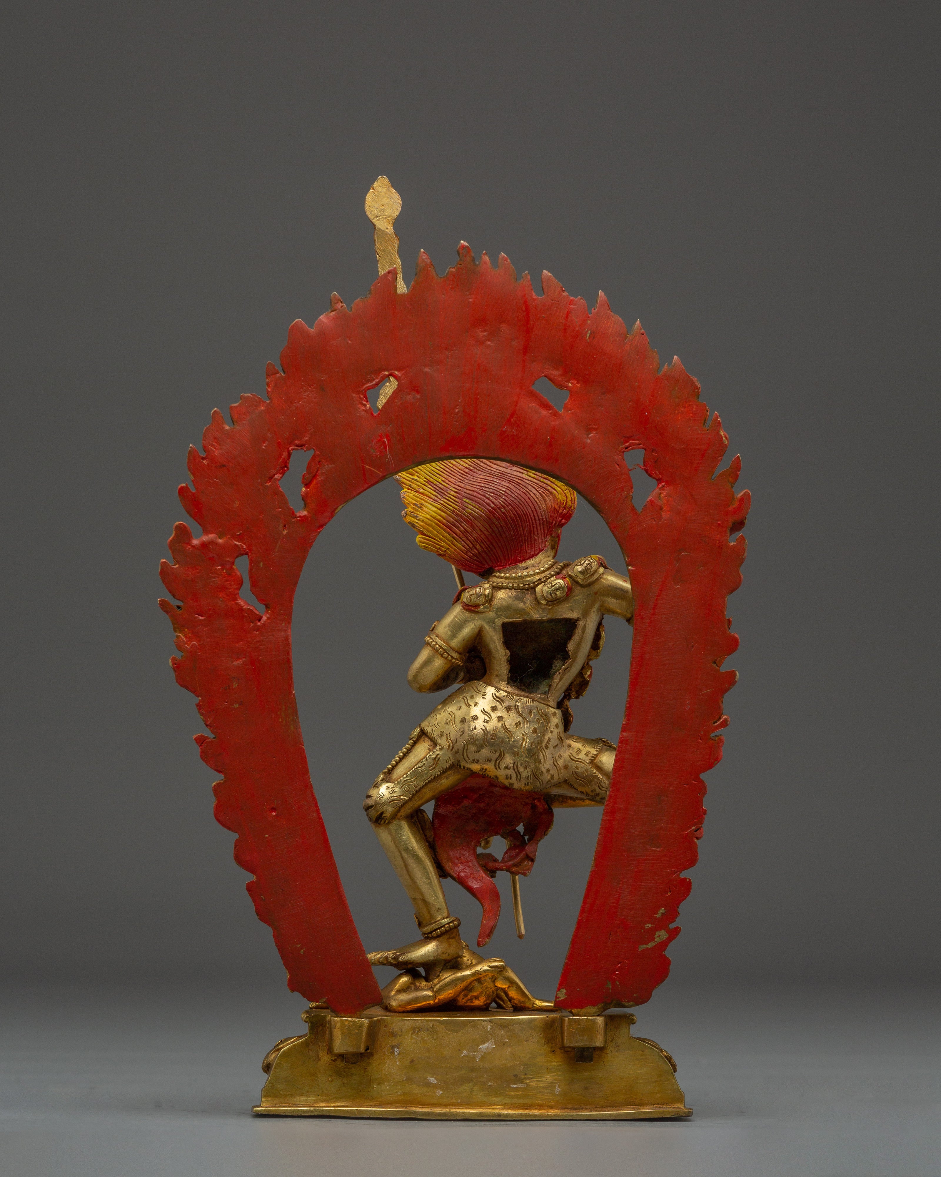 Fierce Simhamukha Statue | Lion-Headed Deity Artwork