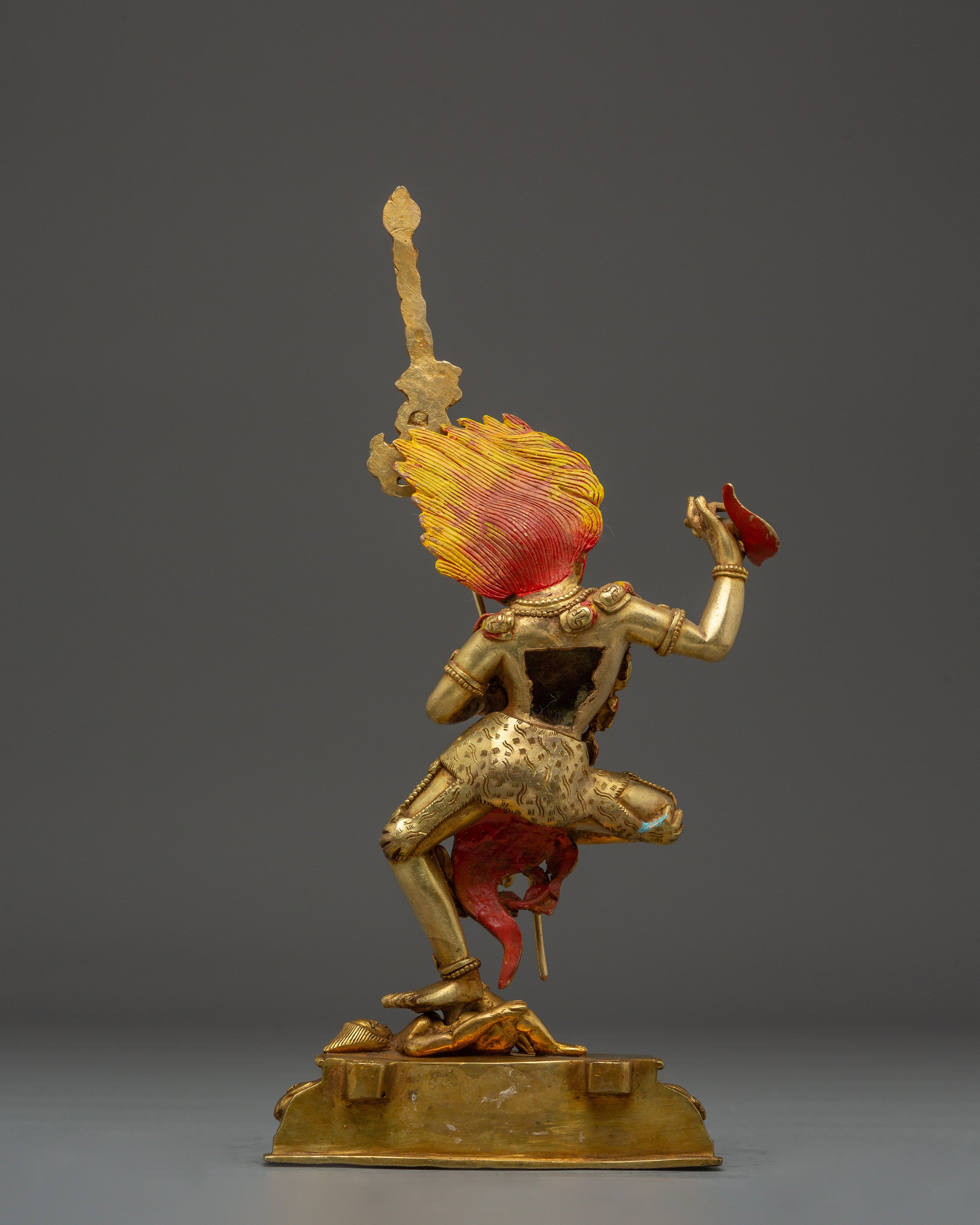 Fierce Simhamukha Statue | Lion-Headed Deity Artwork