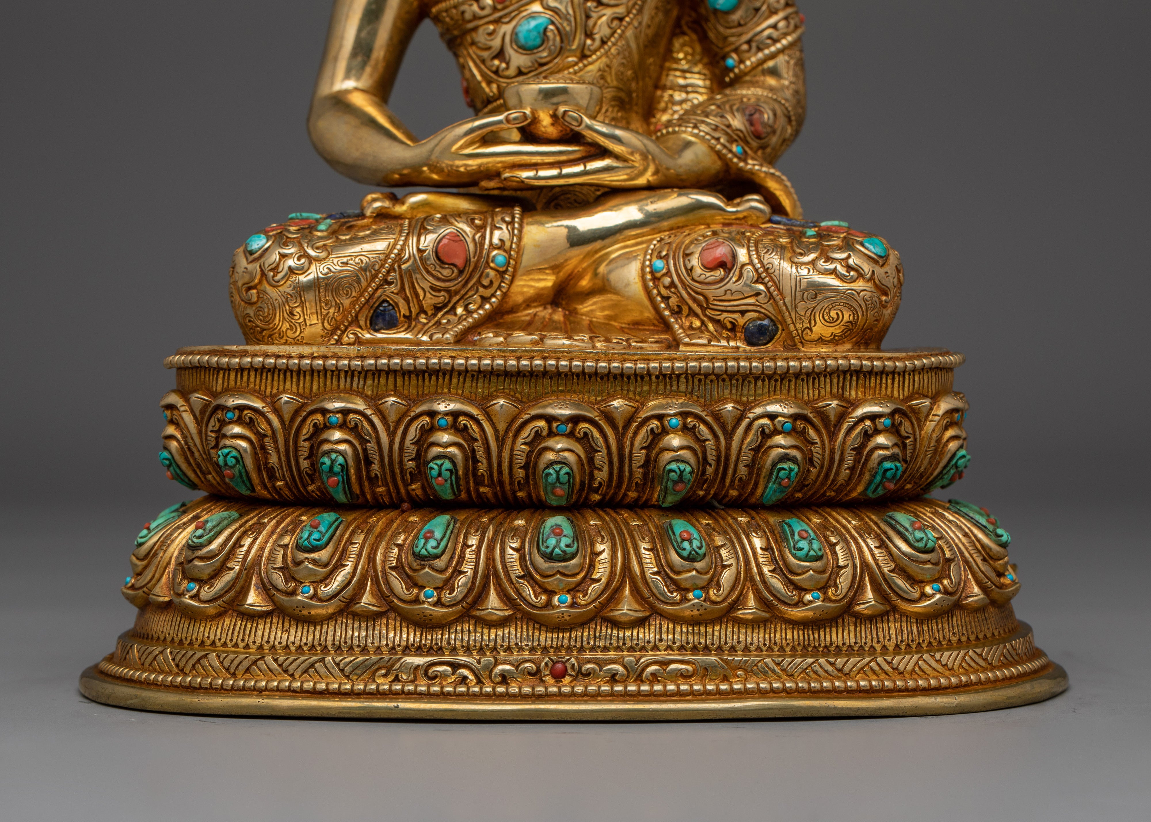 Amitabha Golden Decor Statue | Dharmakara - 48 Great Vows Buddha