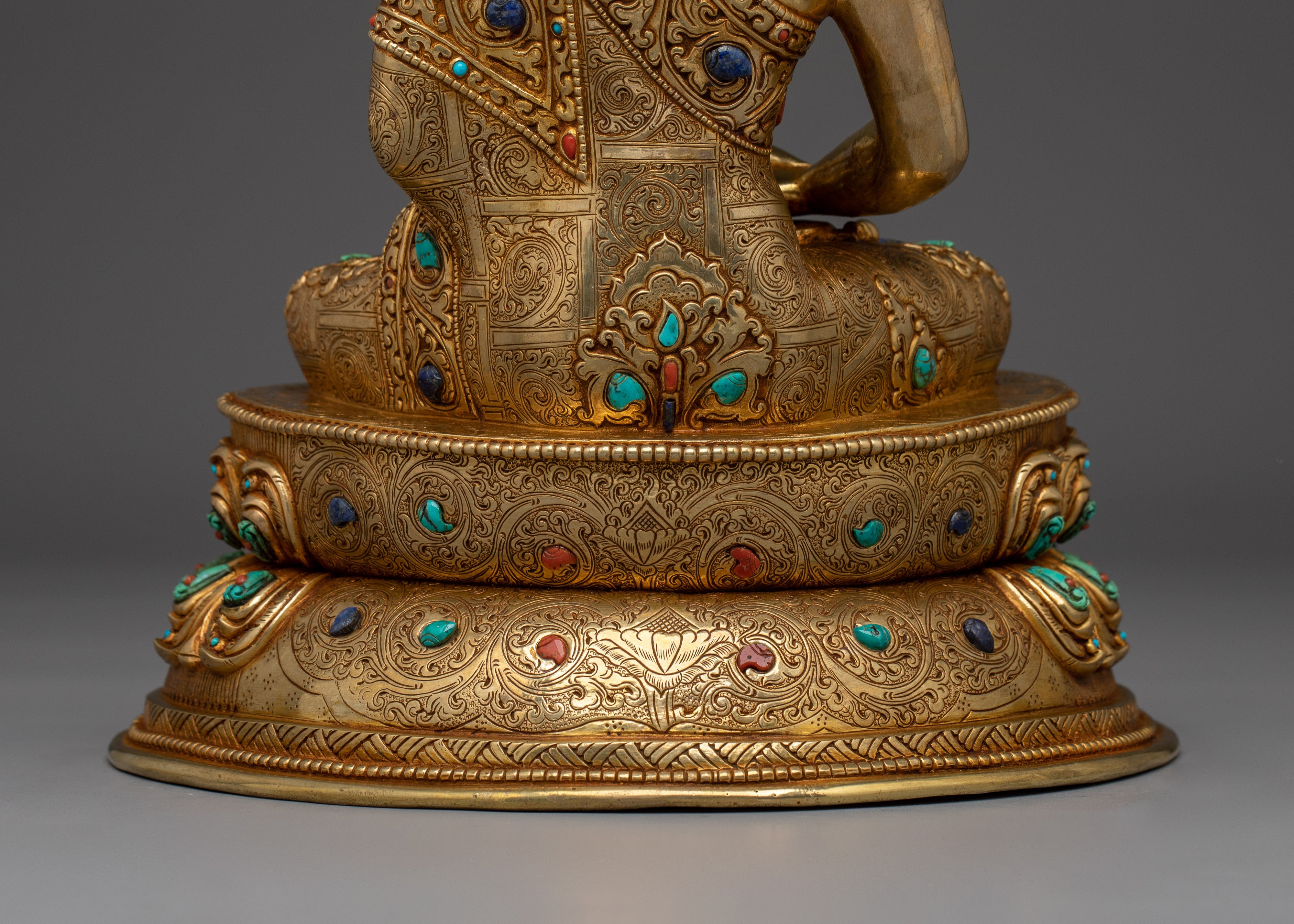 Amitabha Golden Decor Statue | Dharmakara - 48 Great Vows Buddha