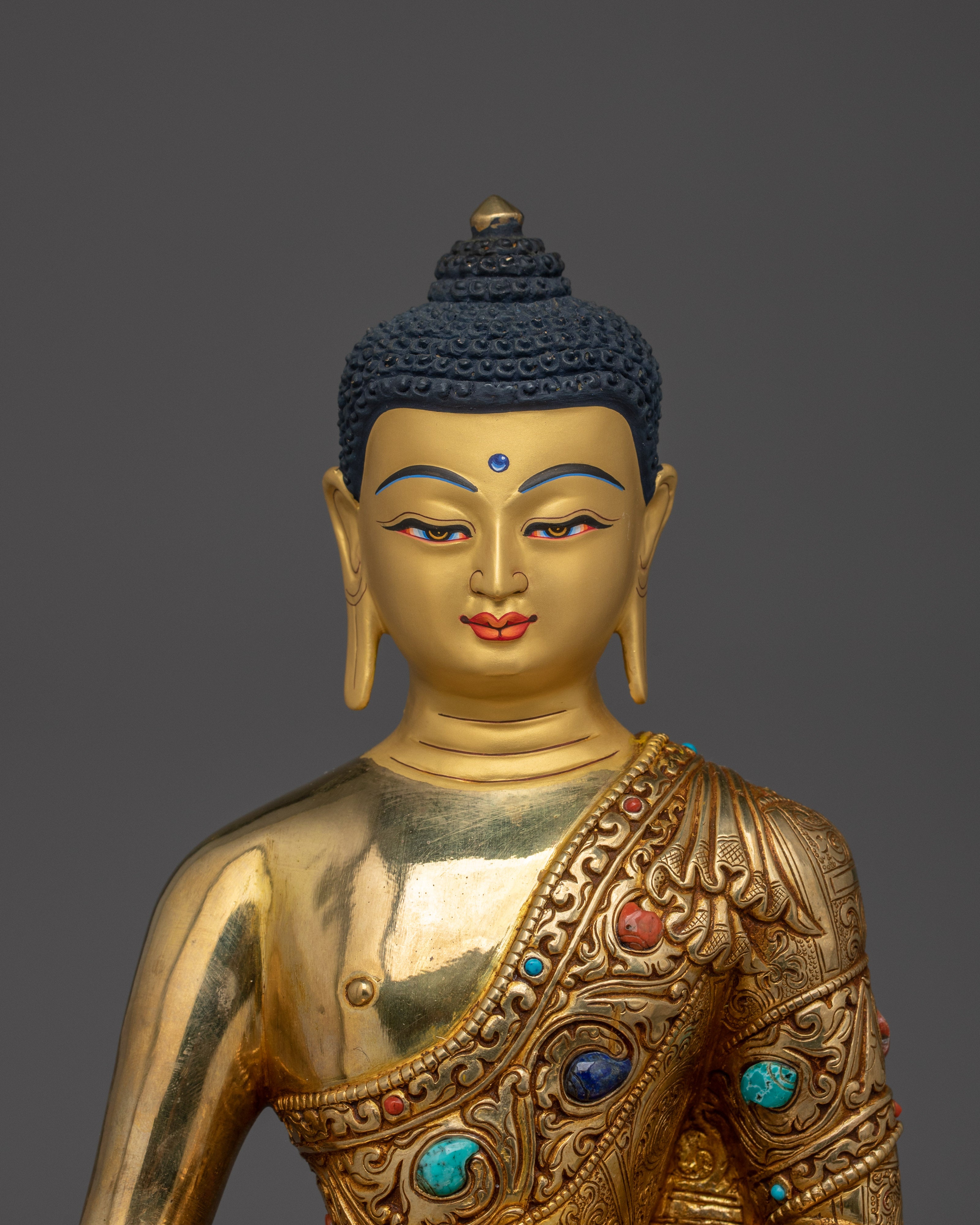 Amitabha Golden Decor Statue | Dharmakara - 48 Great Vows Buddha