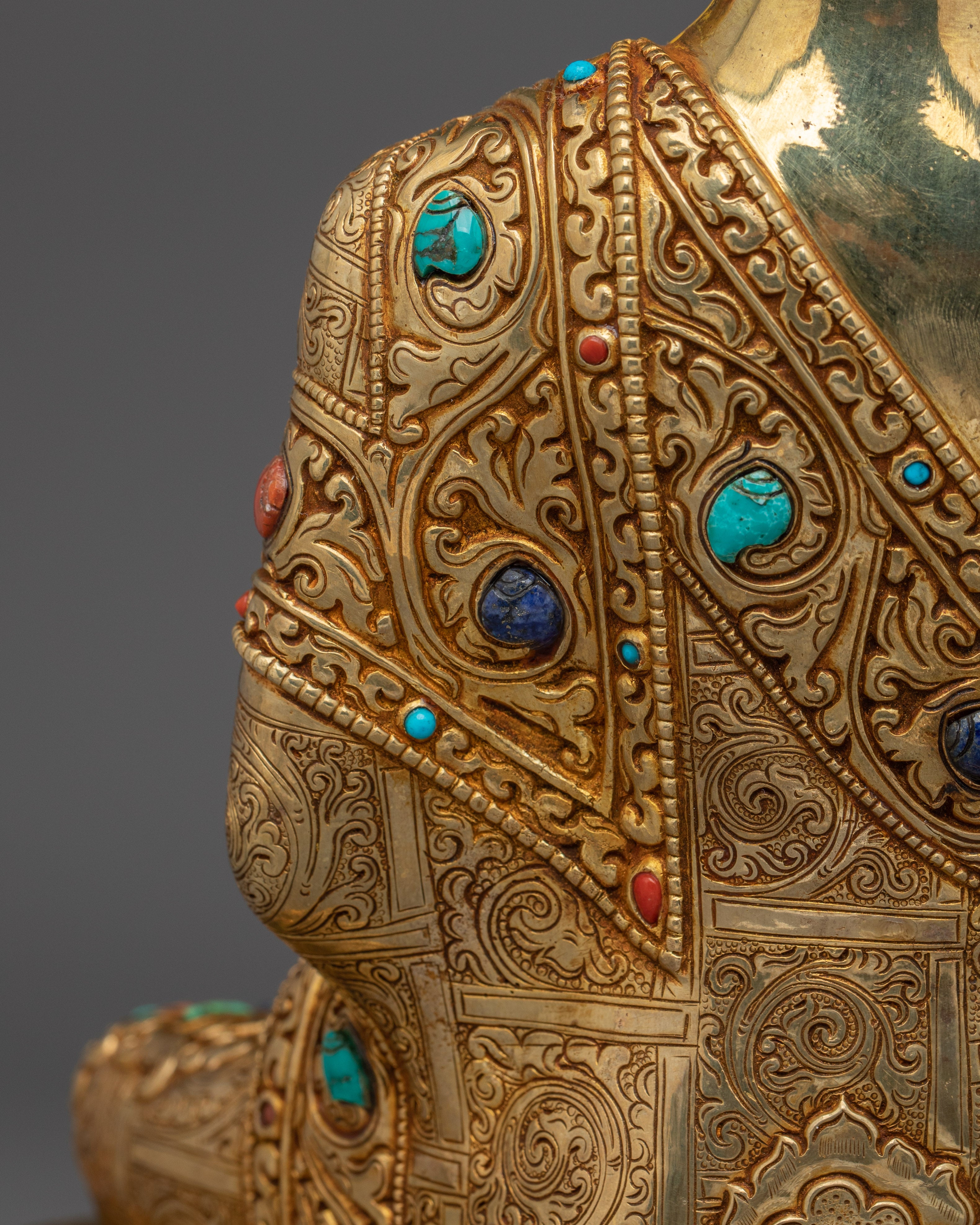 Amitabha Golden Decor Statue | Dharmakara - 48 Great Vows Buddha