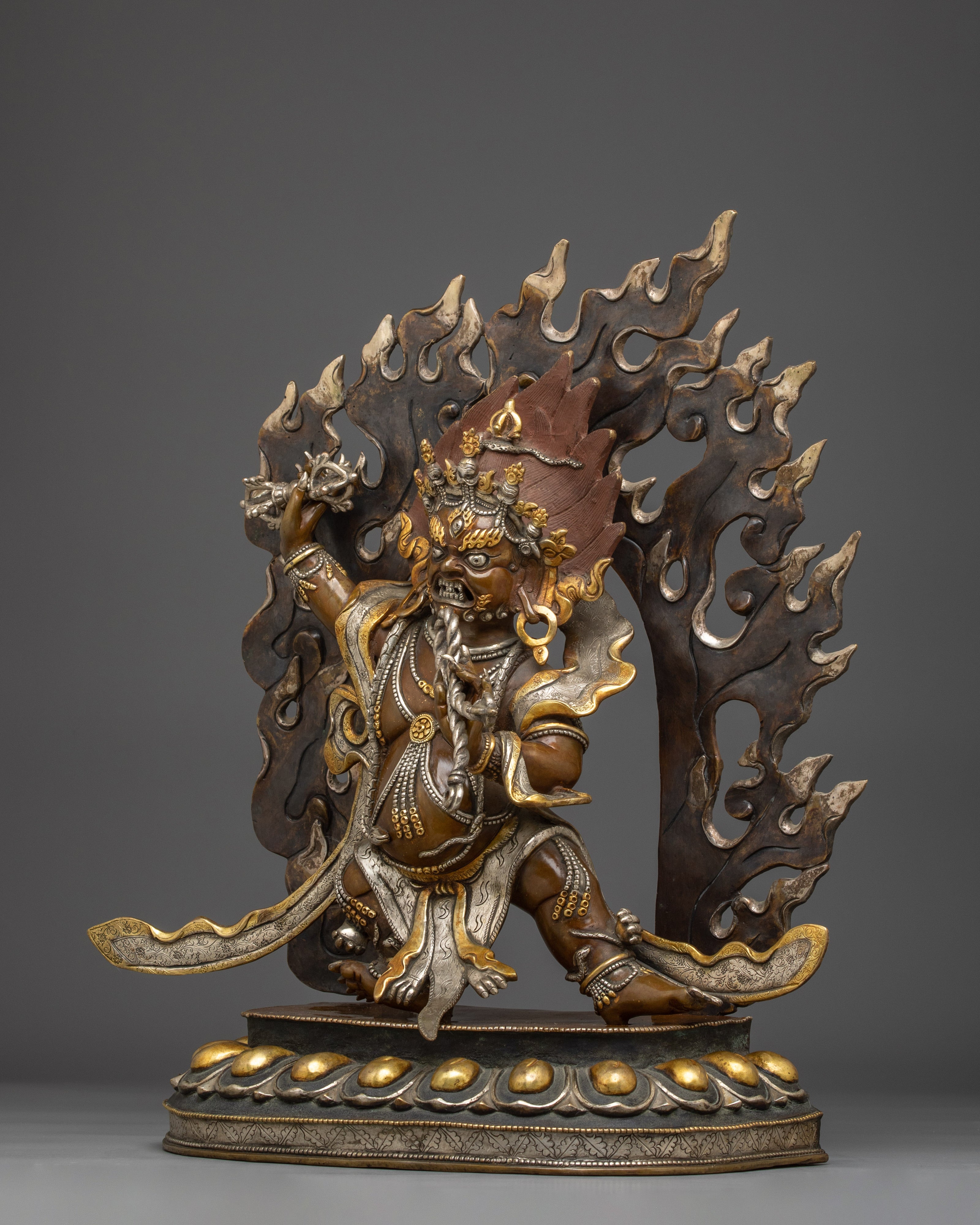 Divine Bodhisattva Vajrapani Statue | Wrathful Chana Dorje Sculpture