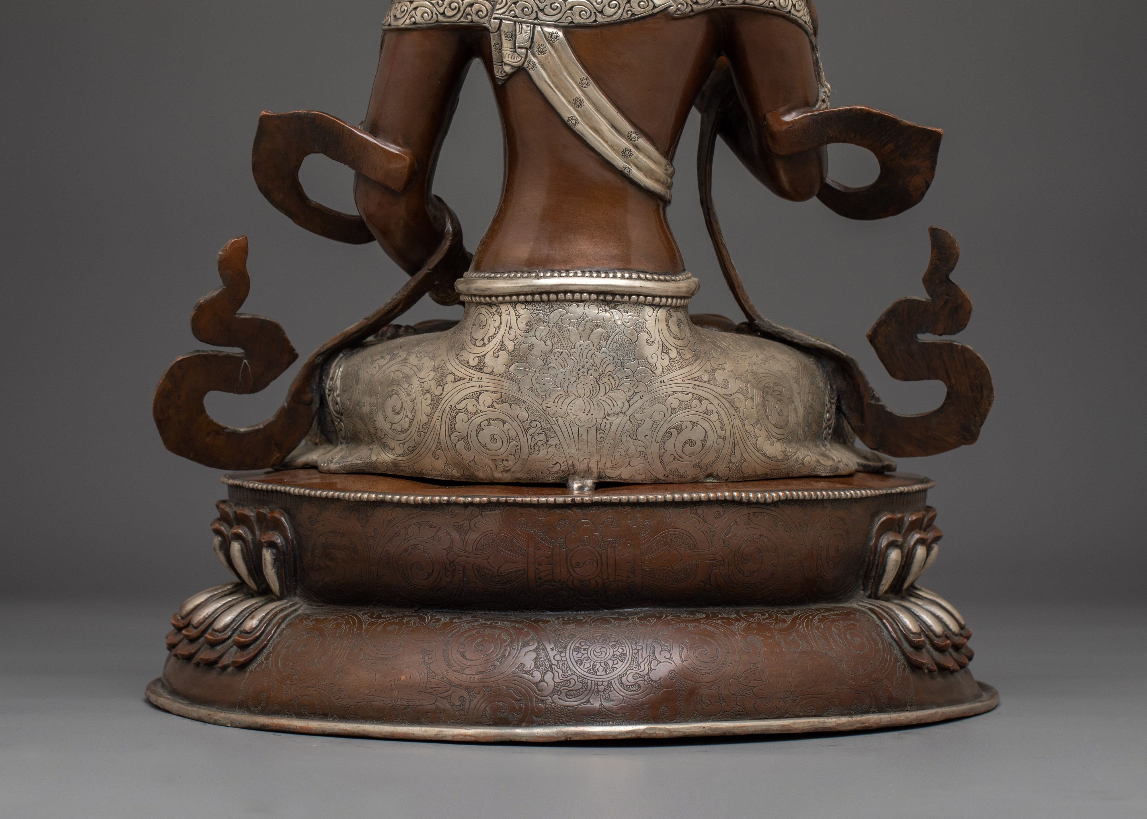 Oxidized Dorje Sempa Statue | Vajrasattva - Tibetan Purification Deity