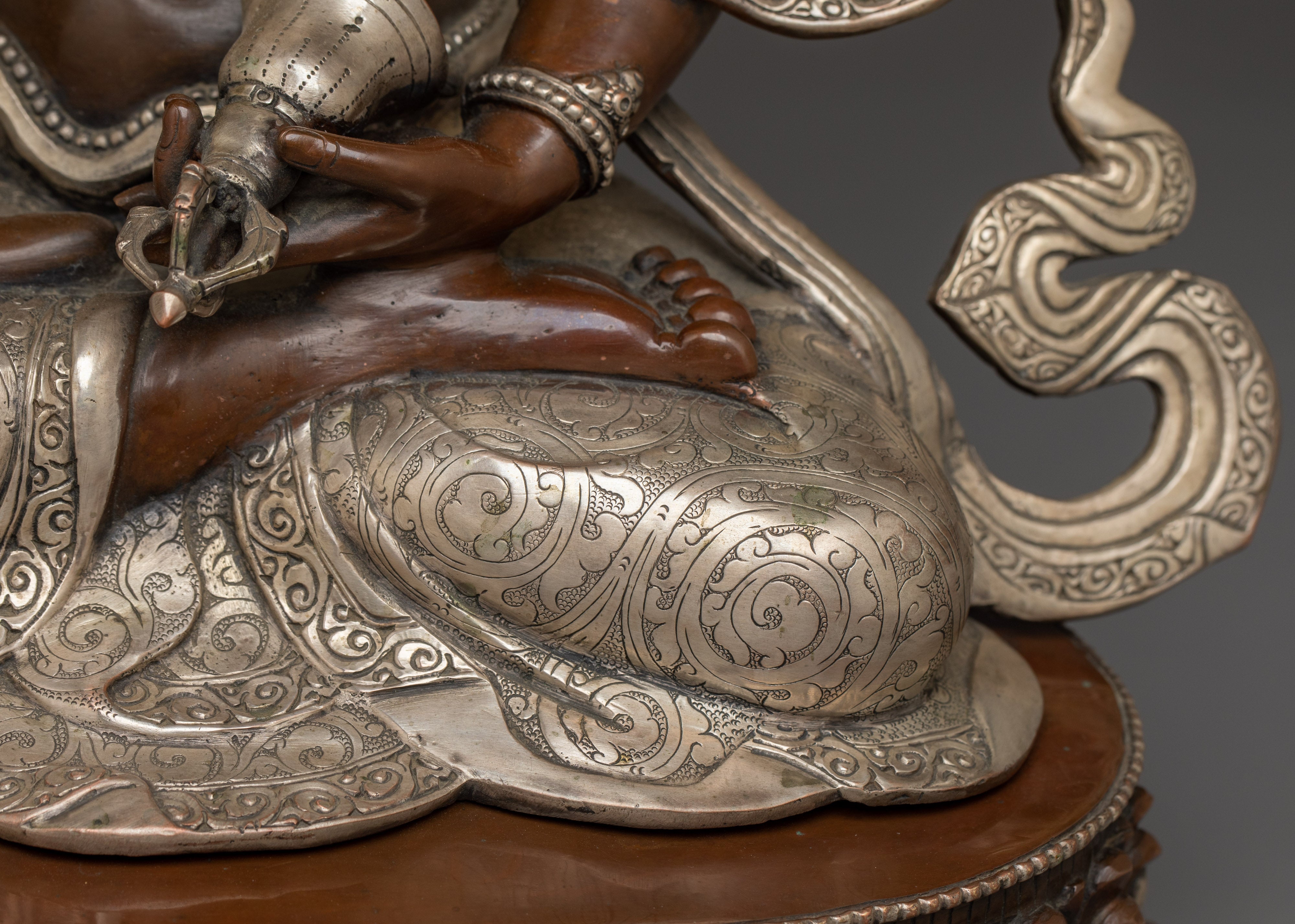 Oxidized Dorje Sempa Statue | Vajrasattva - Tibetan Purification Deity