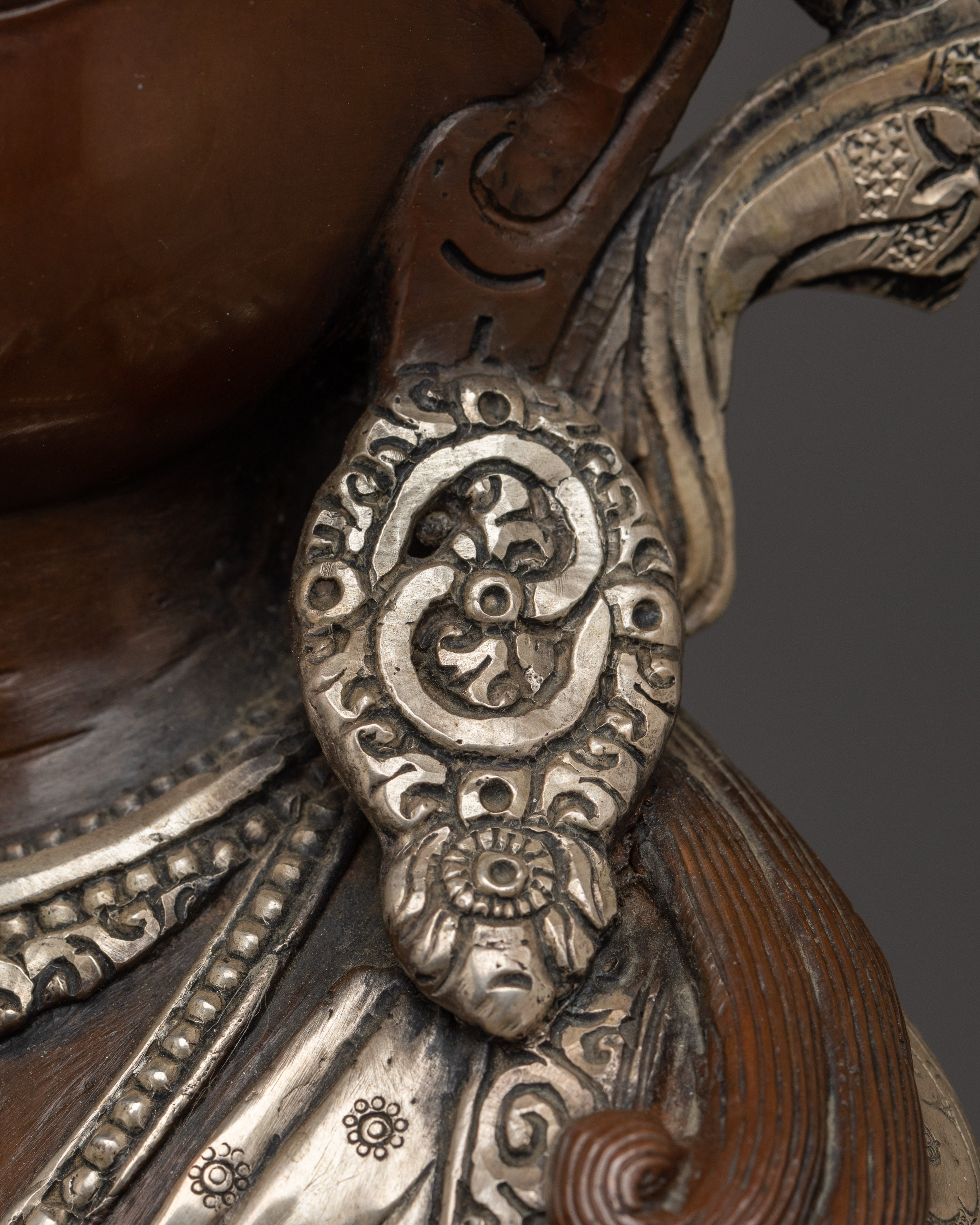 Oxidized Dorje Sempa Statue | Vajrasattva - Tibetan Purification Deity