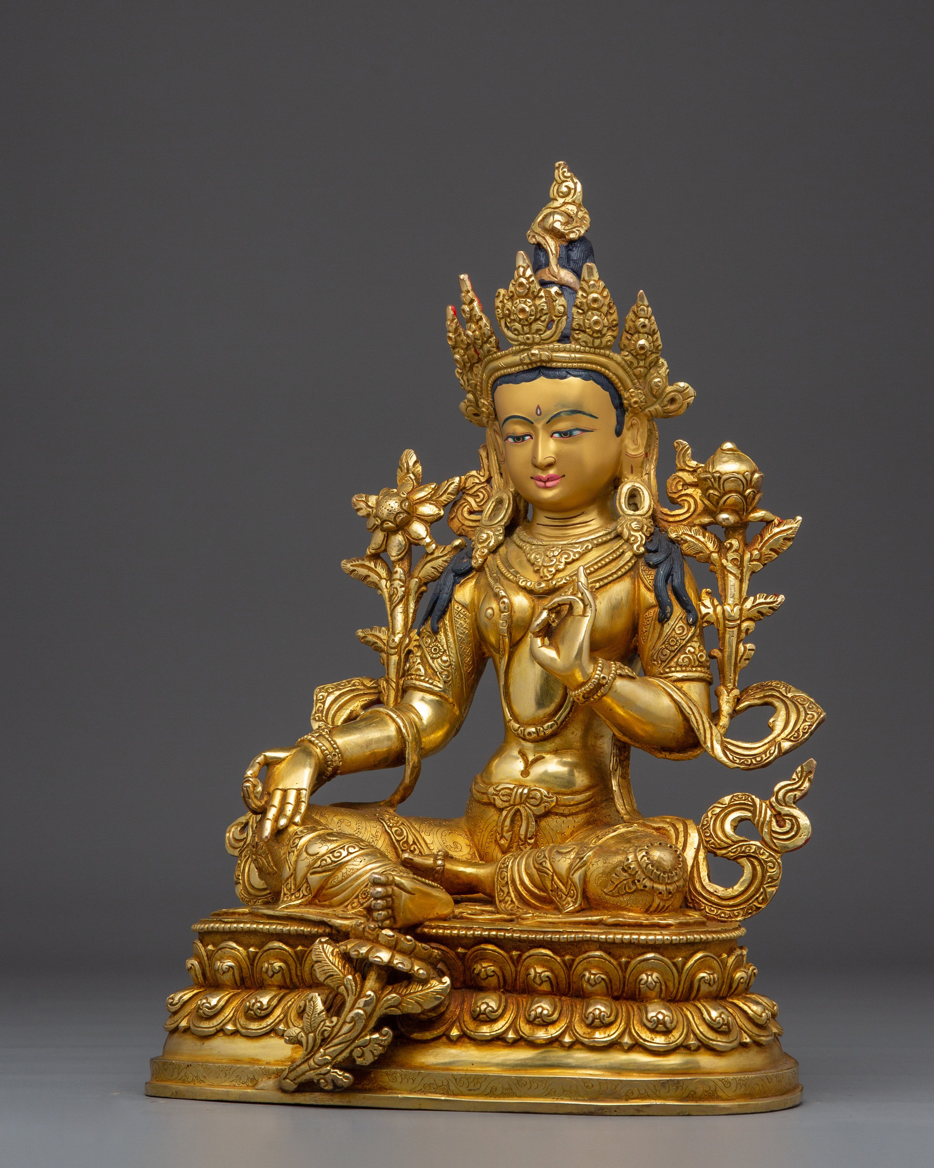 Shyama Tara Decor Statue | Green Tara - Mother of All Buddhas