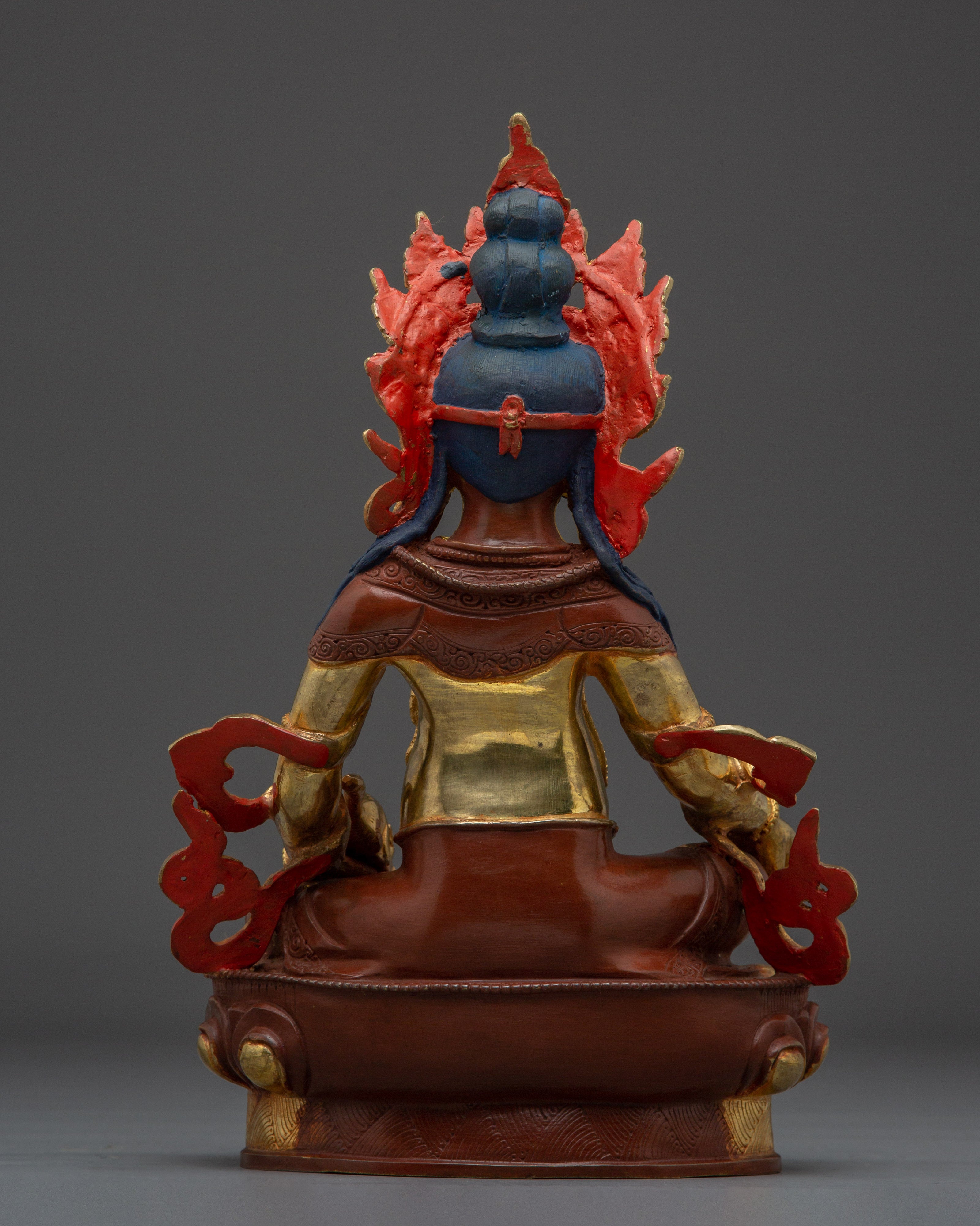 Copper Dzambhala Figurine | Tibetan Wealth Deity