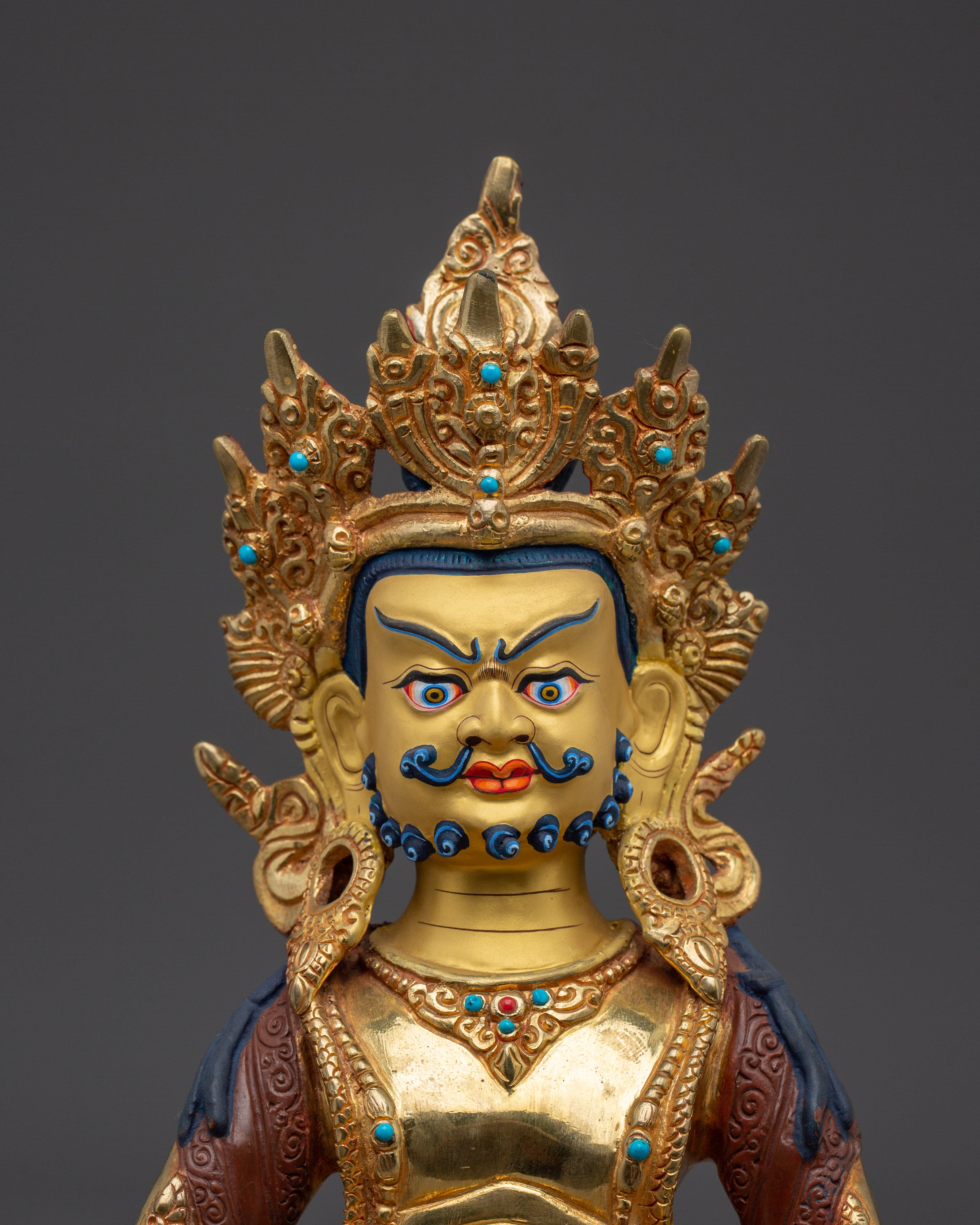 Copper Dzambhala Figurine | Tibetan Wealth Deity