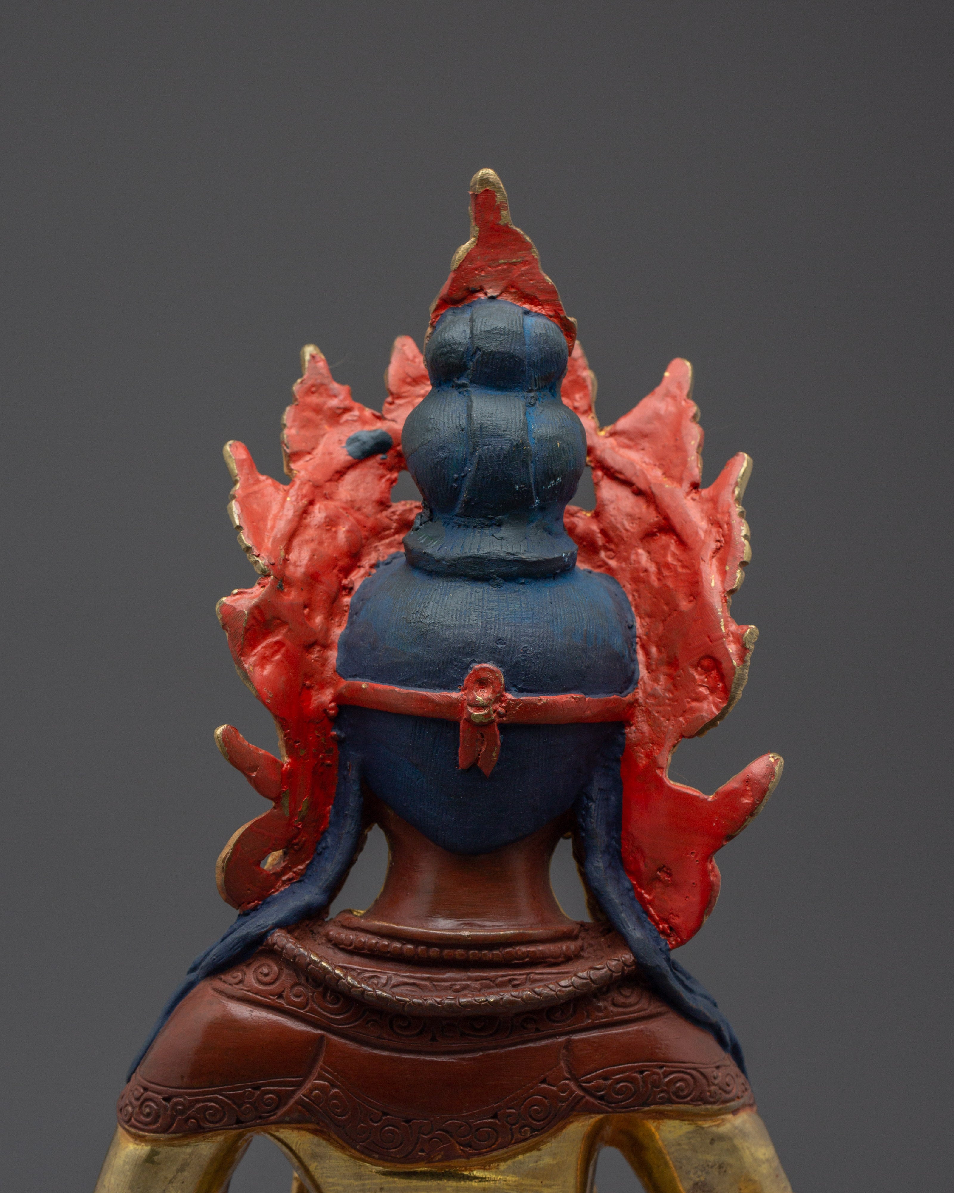 Copper Dzambhala Figurine | Tibetan Wealth Deity