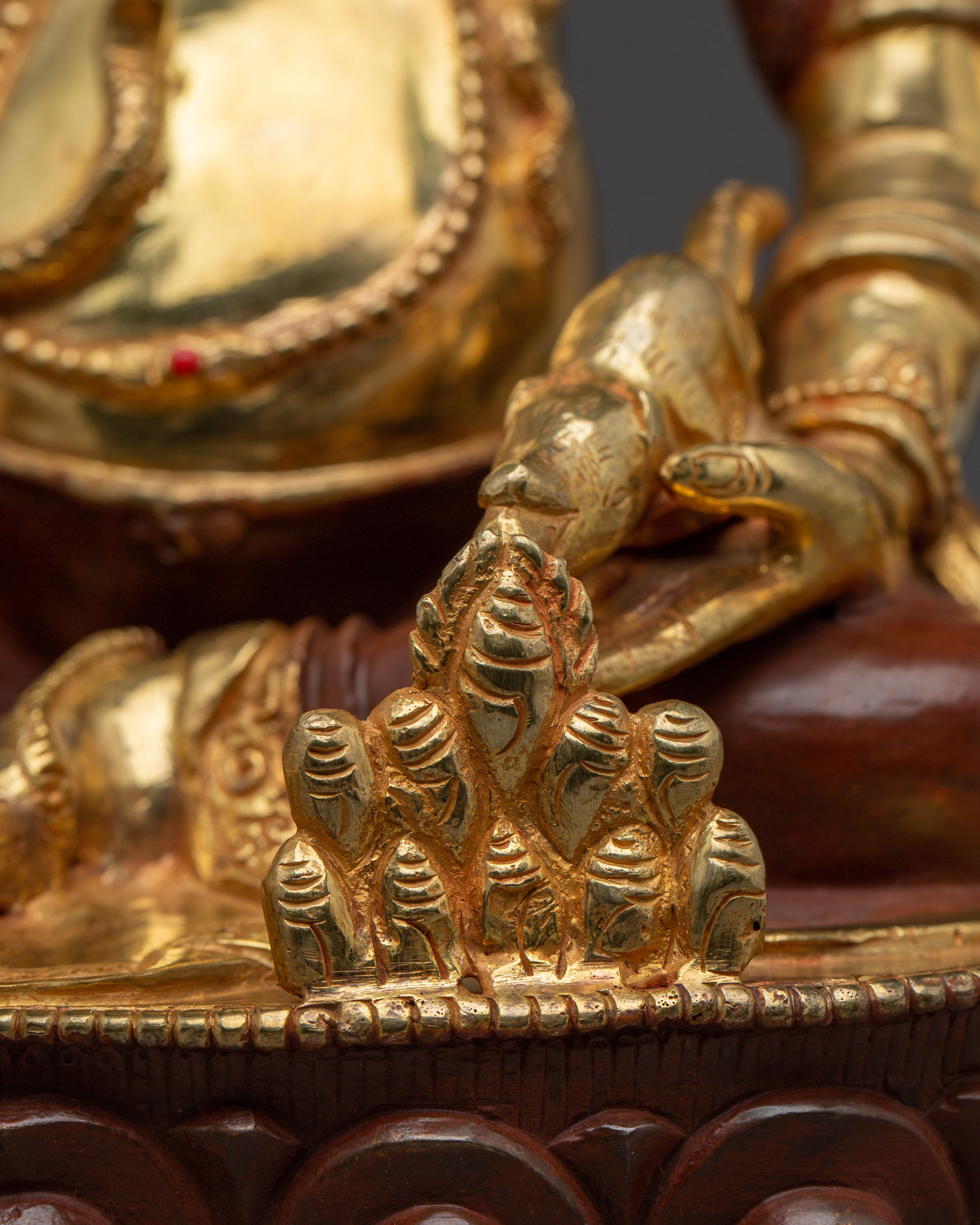 Copper Dzambhala Figurine | Tibetan Wealth Deity