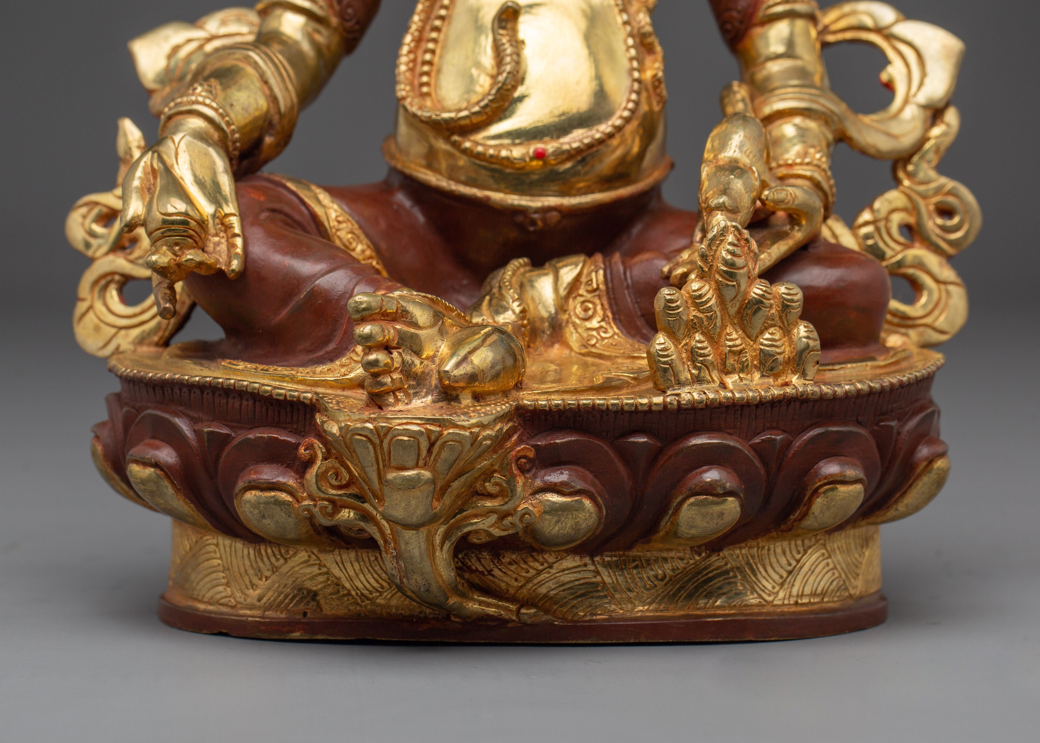 Copper Dzambhala Figurine | Tibetan Wealth Deity