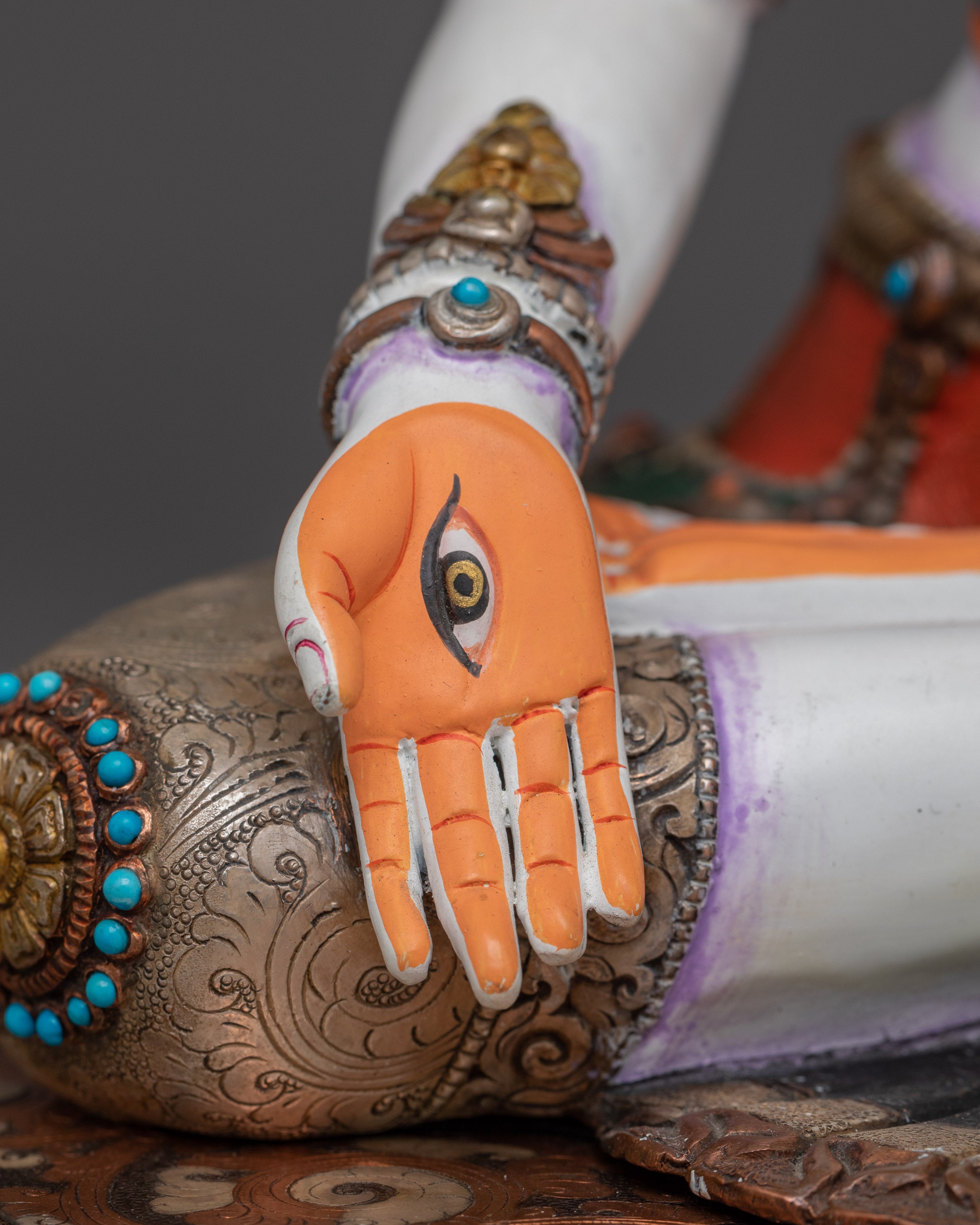 Himalayan Handcrafted White Tara Statue | Buddhist Decor Statue