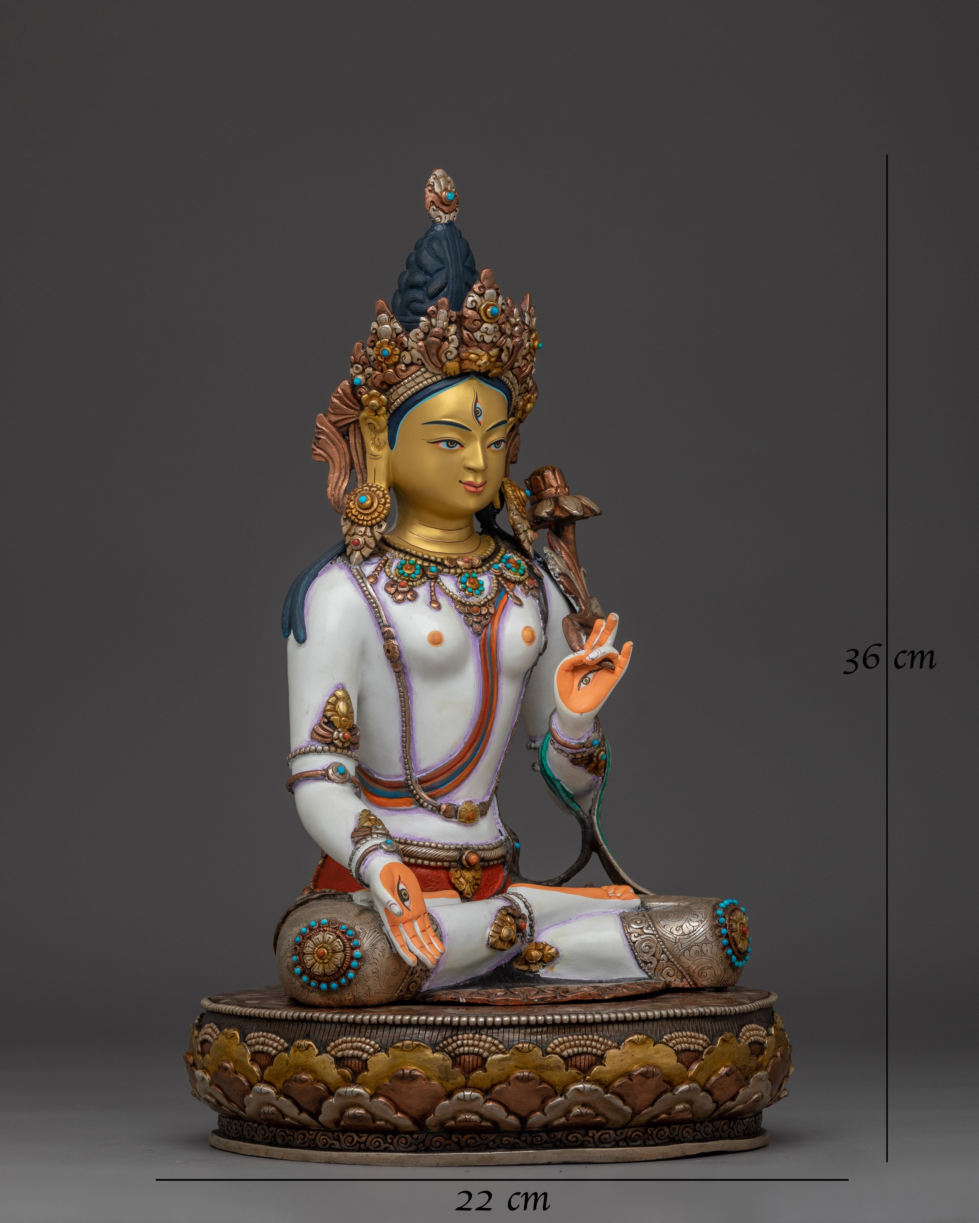 himalayan-handcrafted-white-tara-statue
