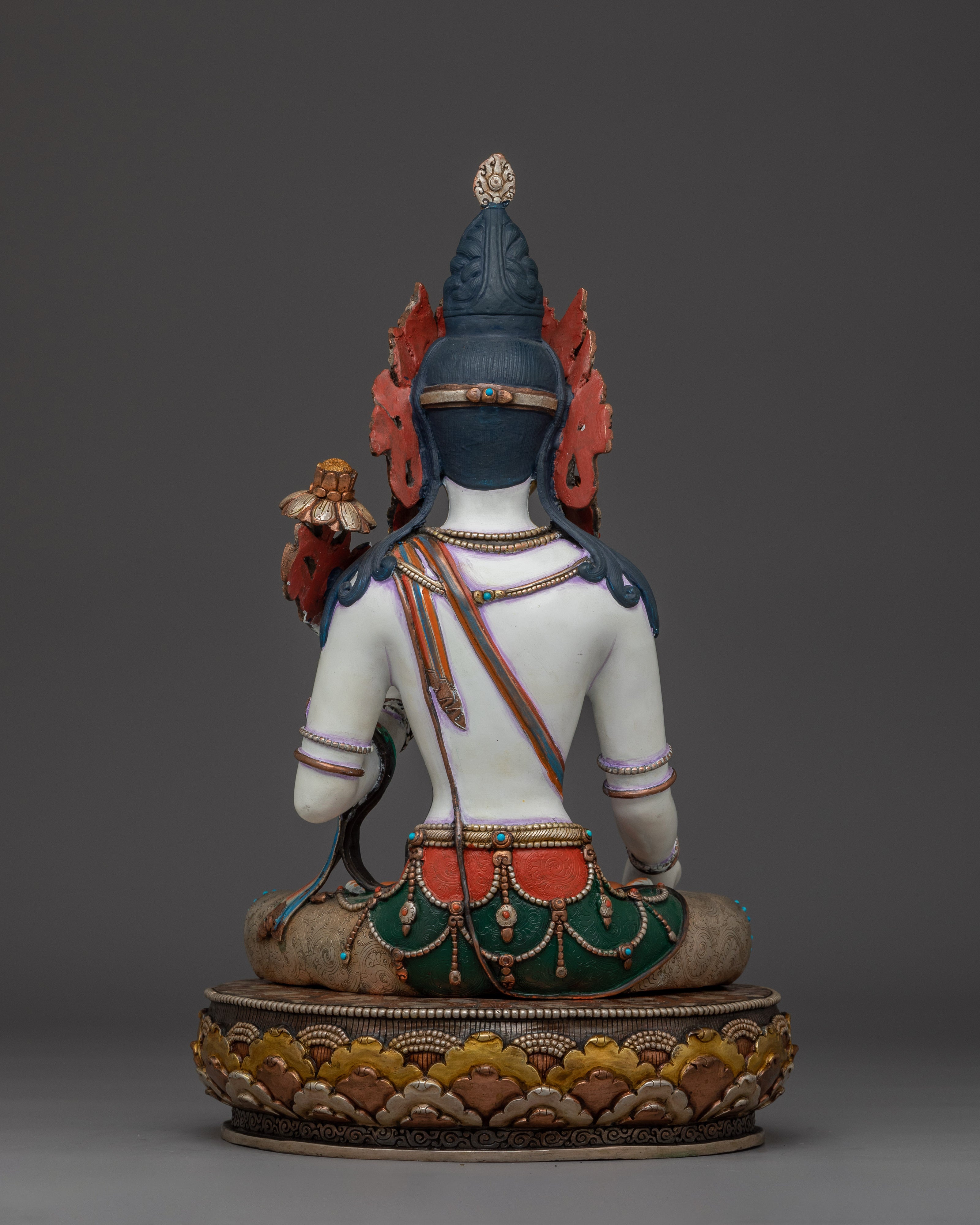 Himalayan Handcrafted White Tara Statue | Buddhist Decor Statue