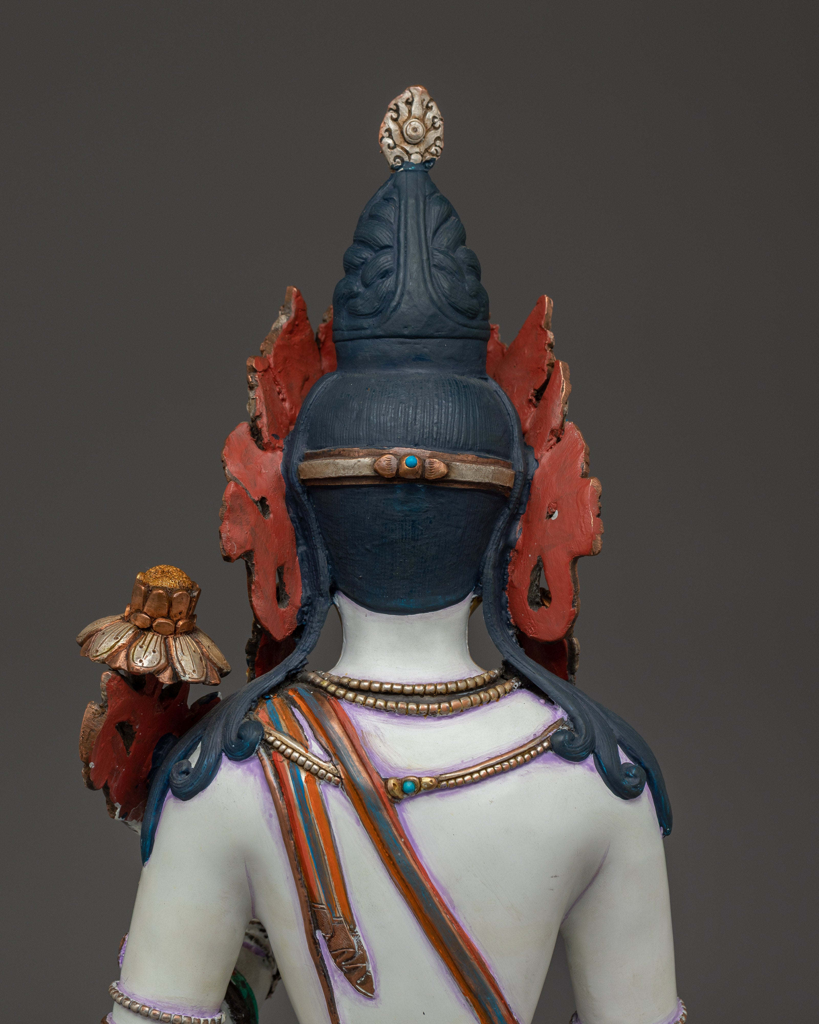 Himalayan Handcrafted White Tara Statue | Buddhist Decor Statue