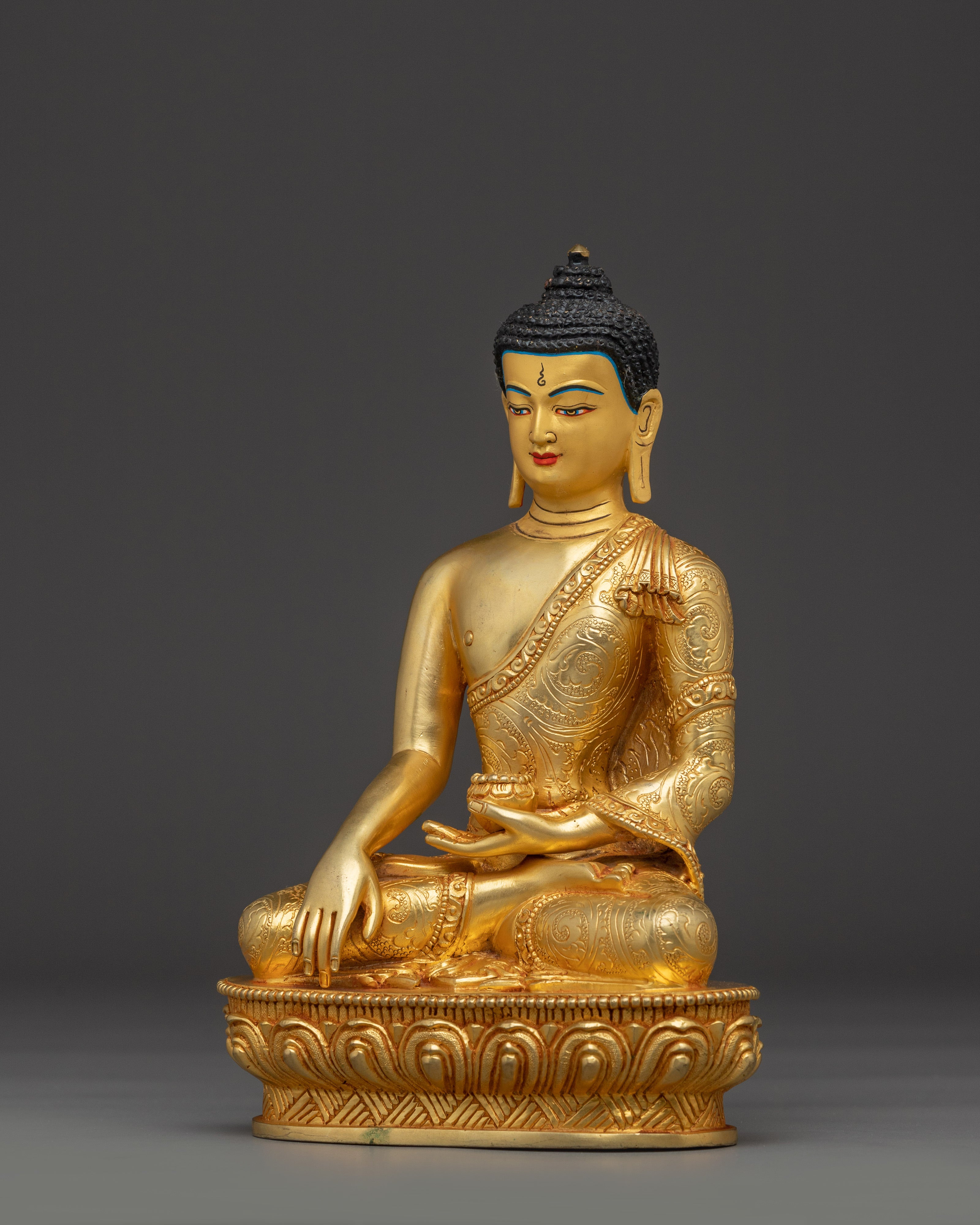 Tibetan Shakyamuni Sculpture | Handcrafted Artwork