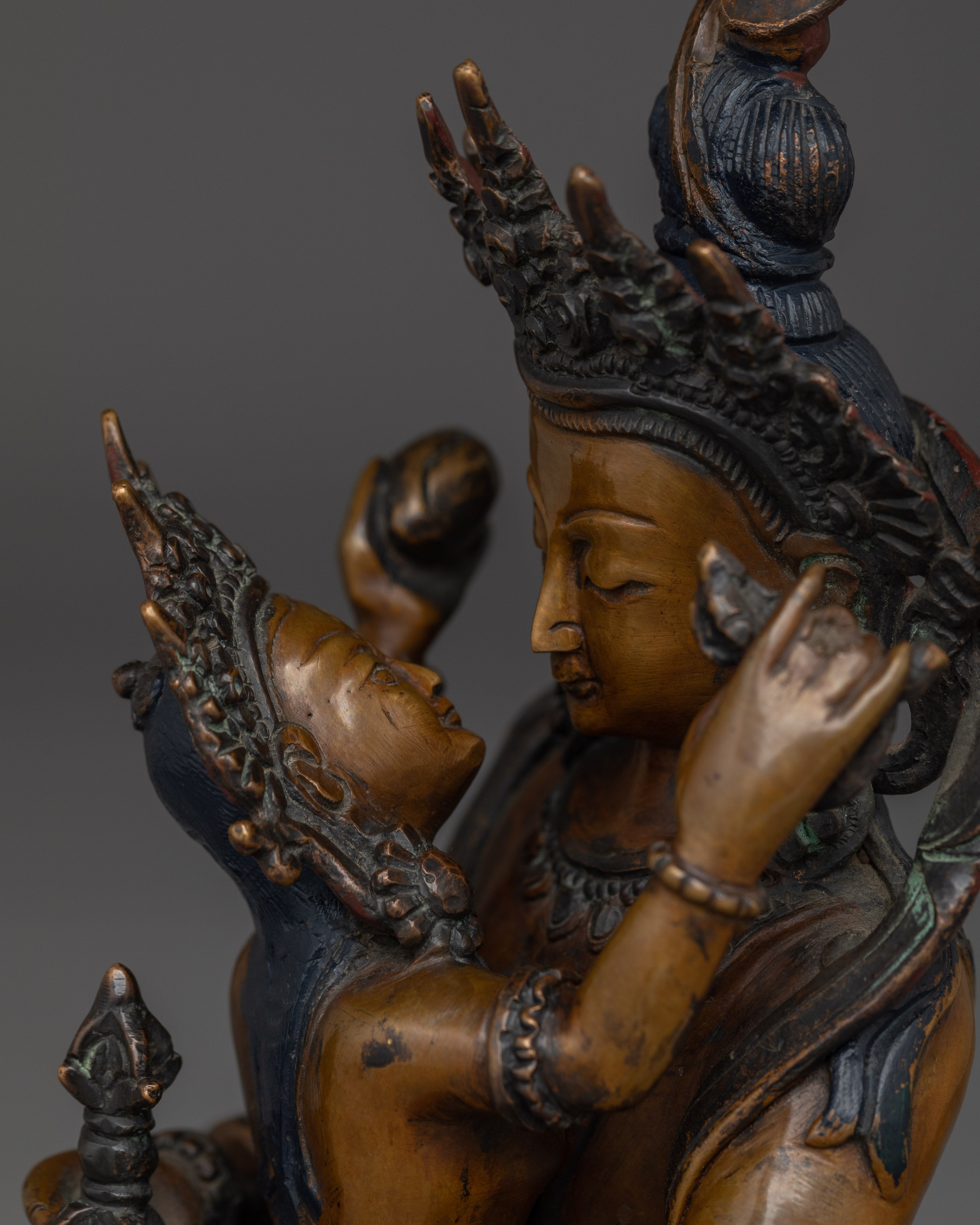 Sculpture of Vajrasattva with Consort | Tantric Union of Wisdom & Compassion