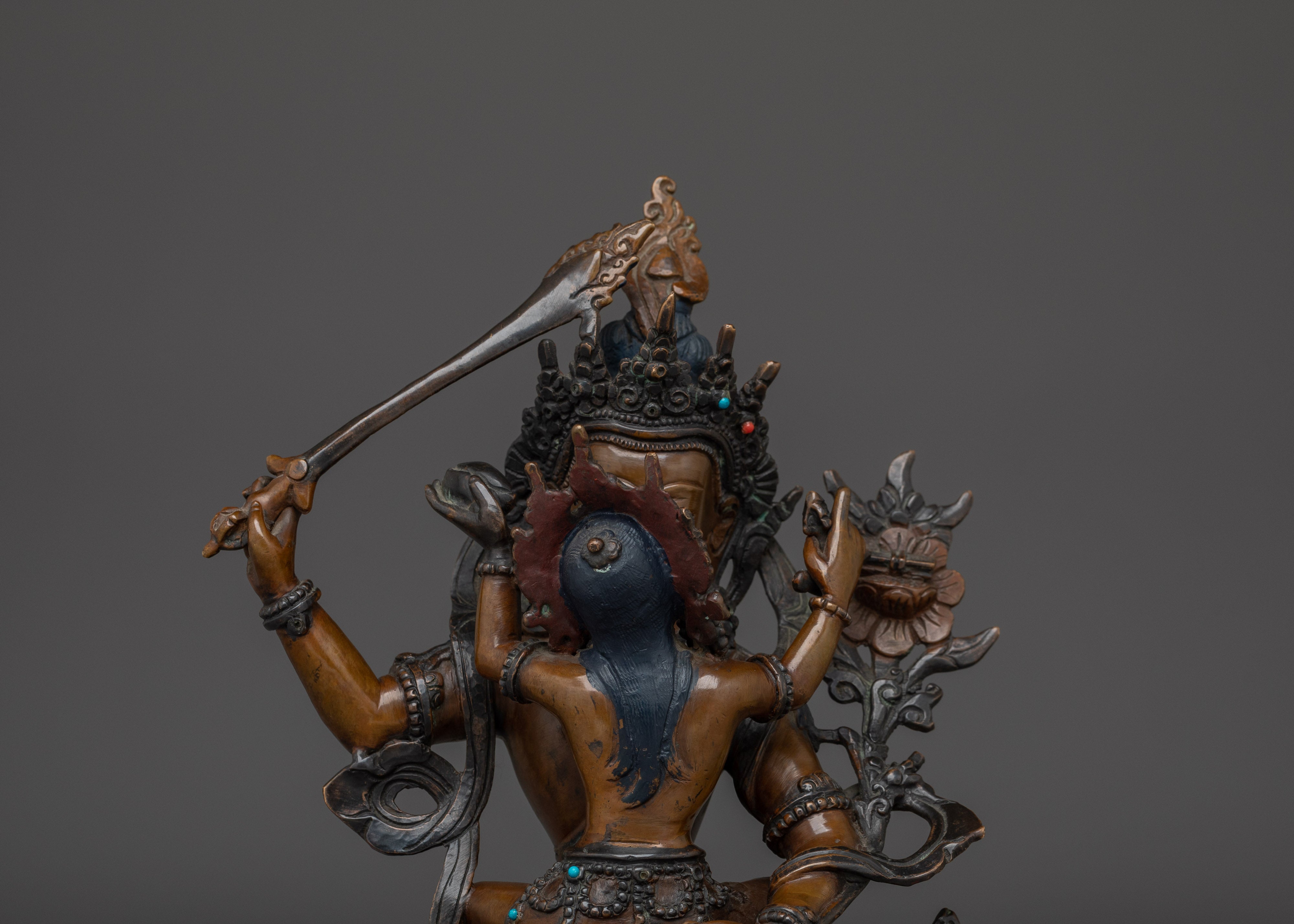 Manjushri with consort | Embodiment of Wisdom and Compassion