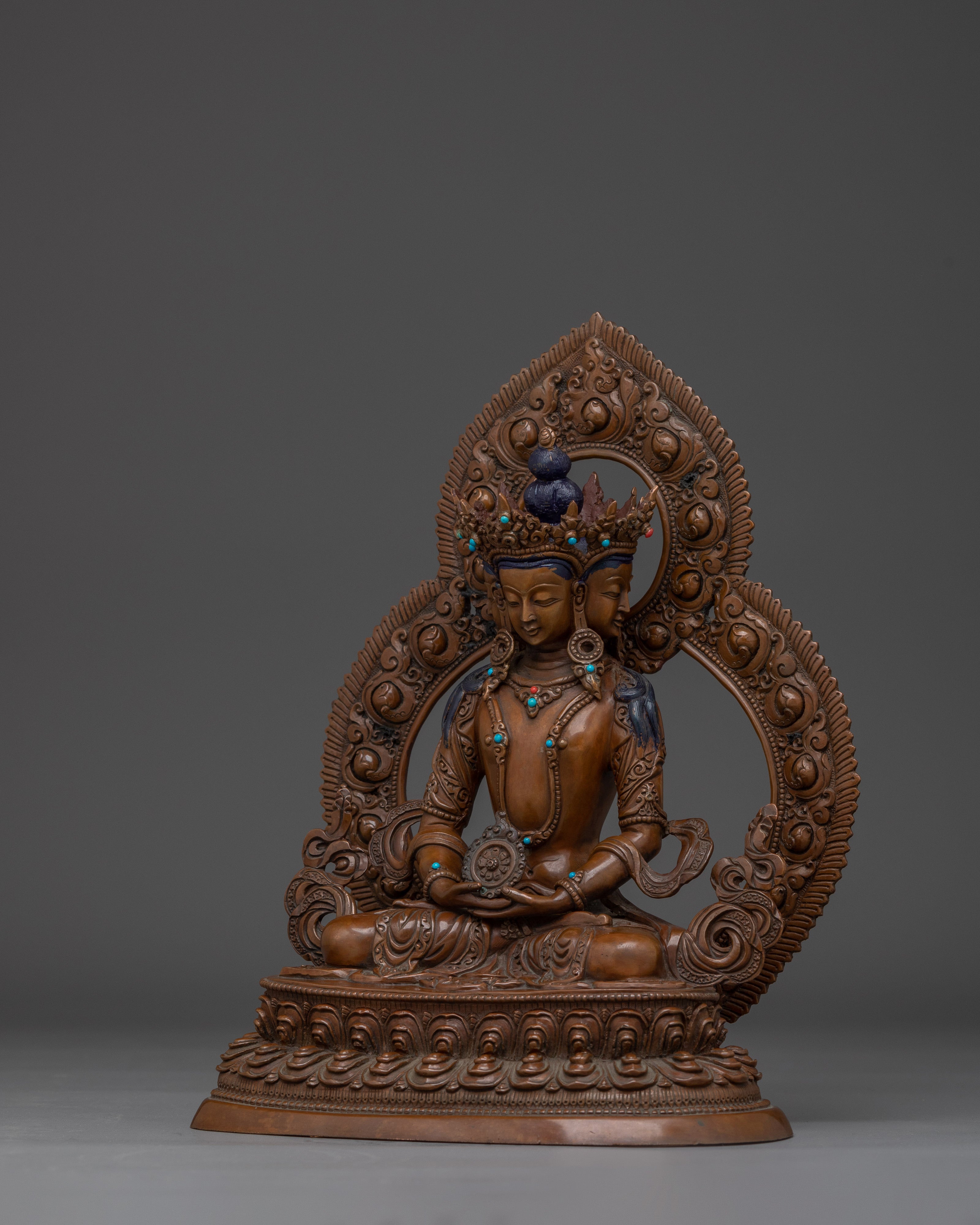 Oxidized Vairocana Statue | Embodiment of the Dharmakaya