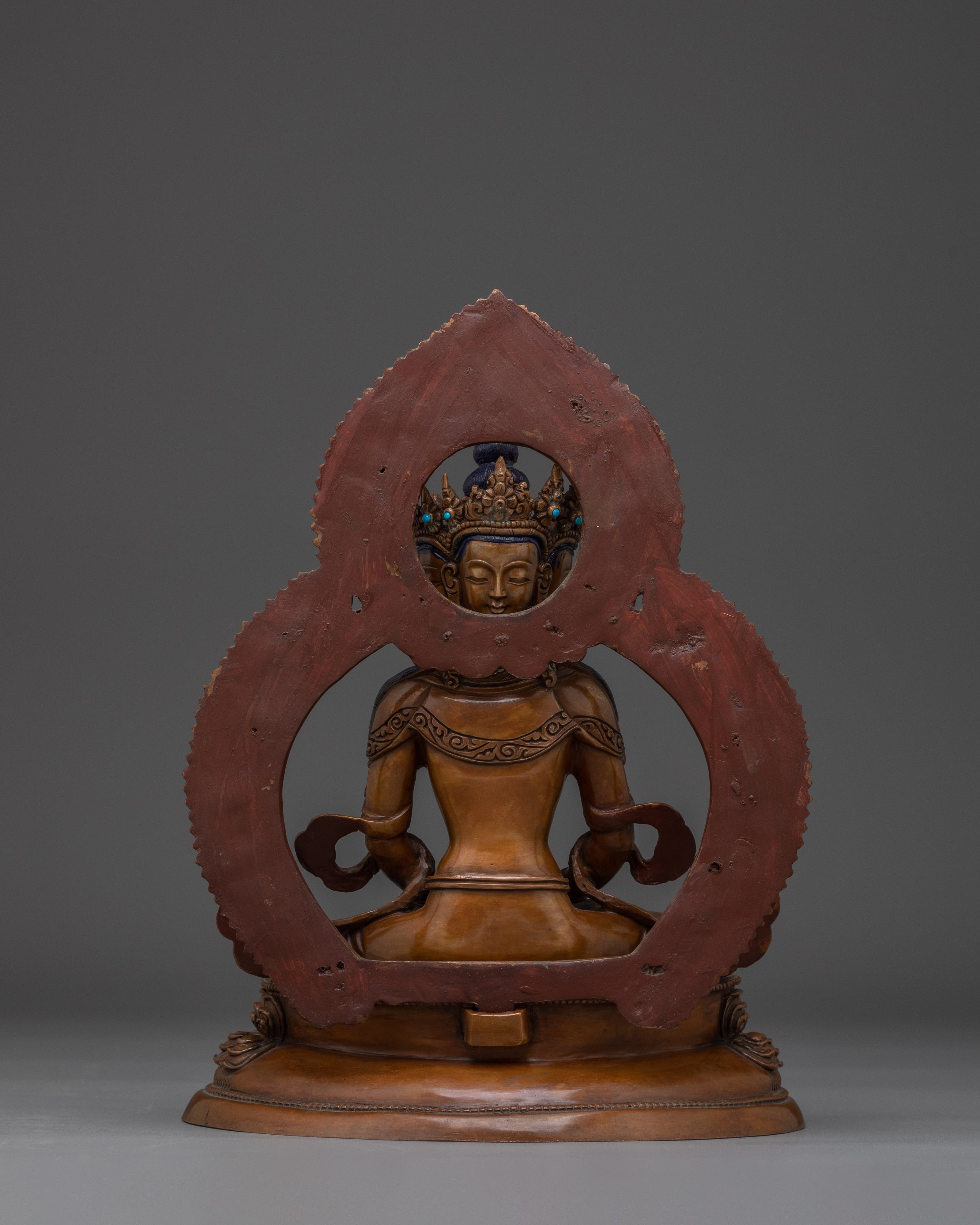 Oxidized Vairocana Statue | Embodiment of the Dharmakaya