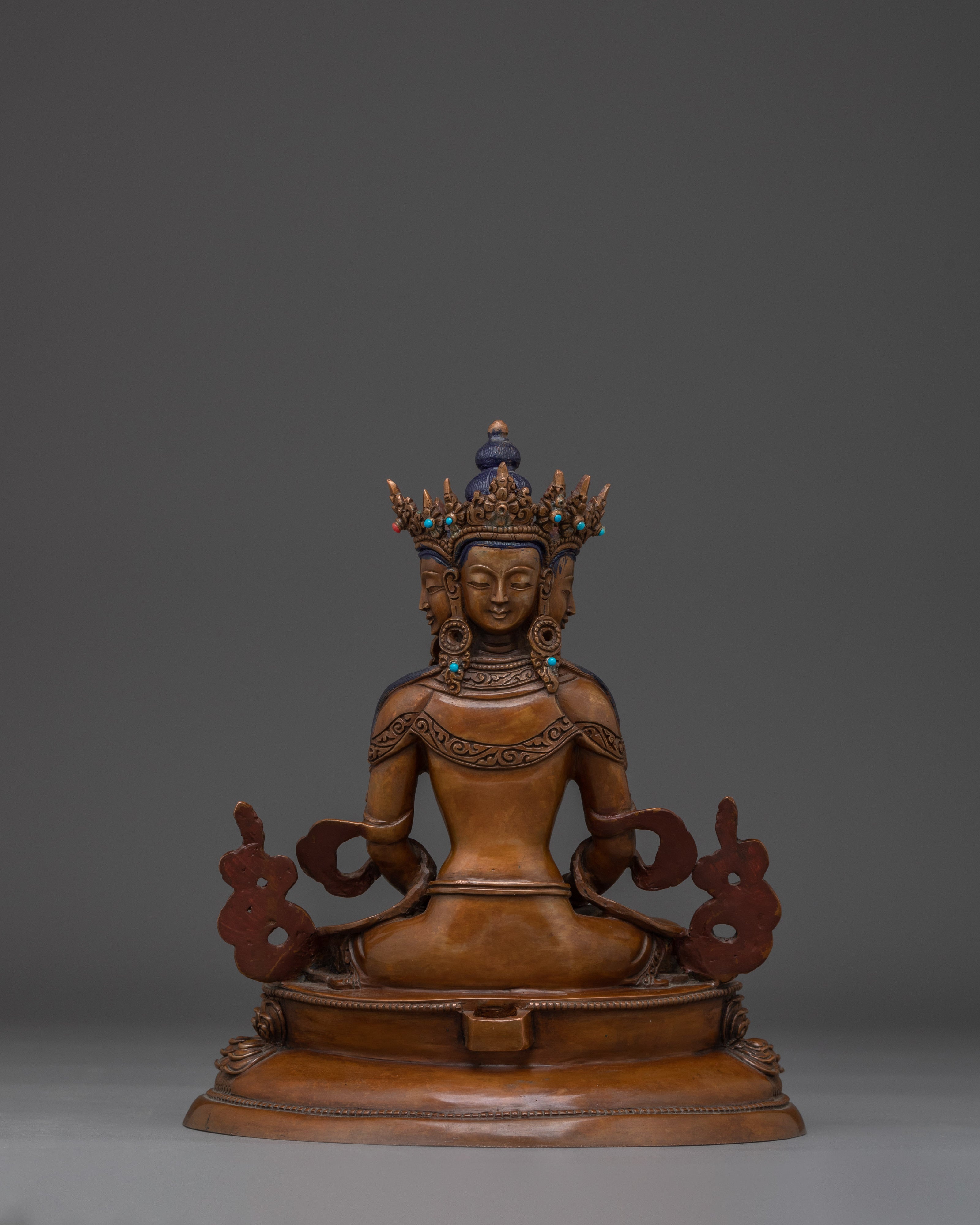 Oxidized Vairocana Statue | Embodiment of the Dharmakaya