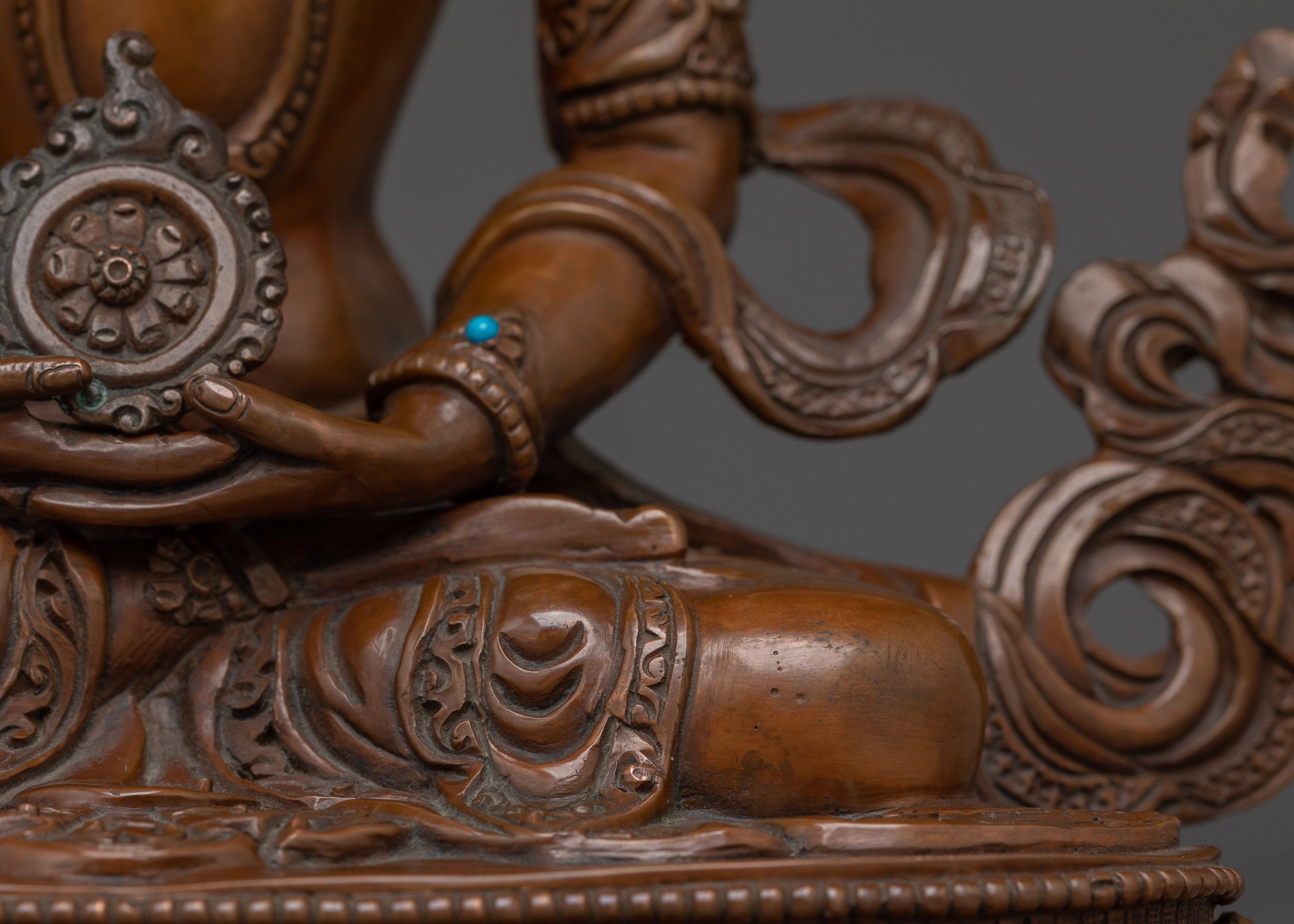 Oxidized Vairocana Statue | Embodiment of the Dharmakaya