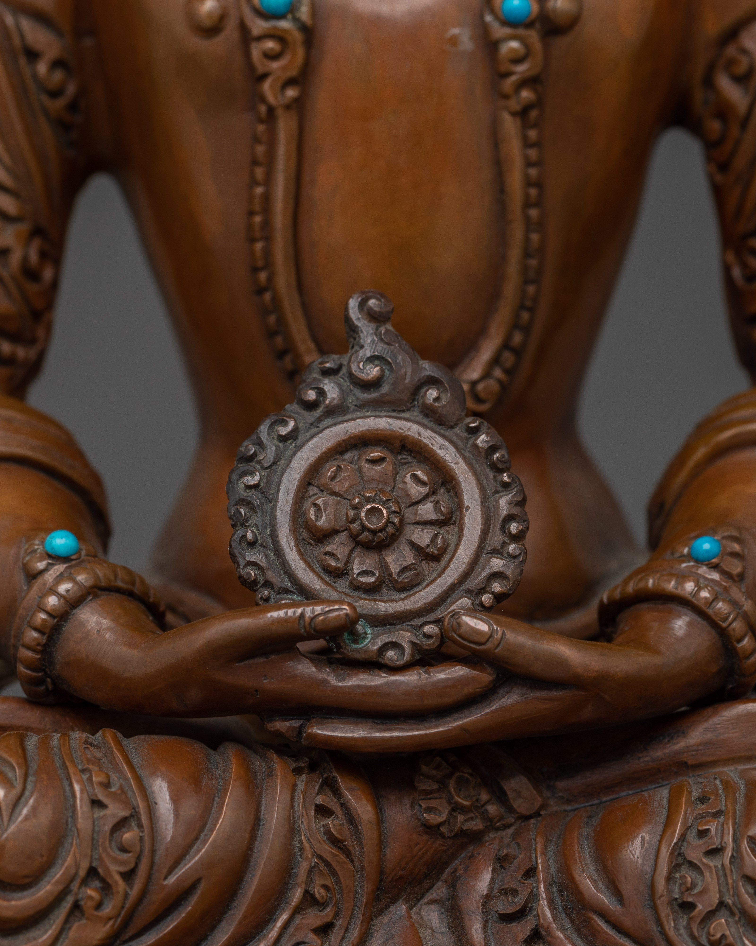 Oxidized Vairocana Statue | Embodiment of the Dharmakaya