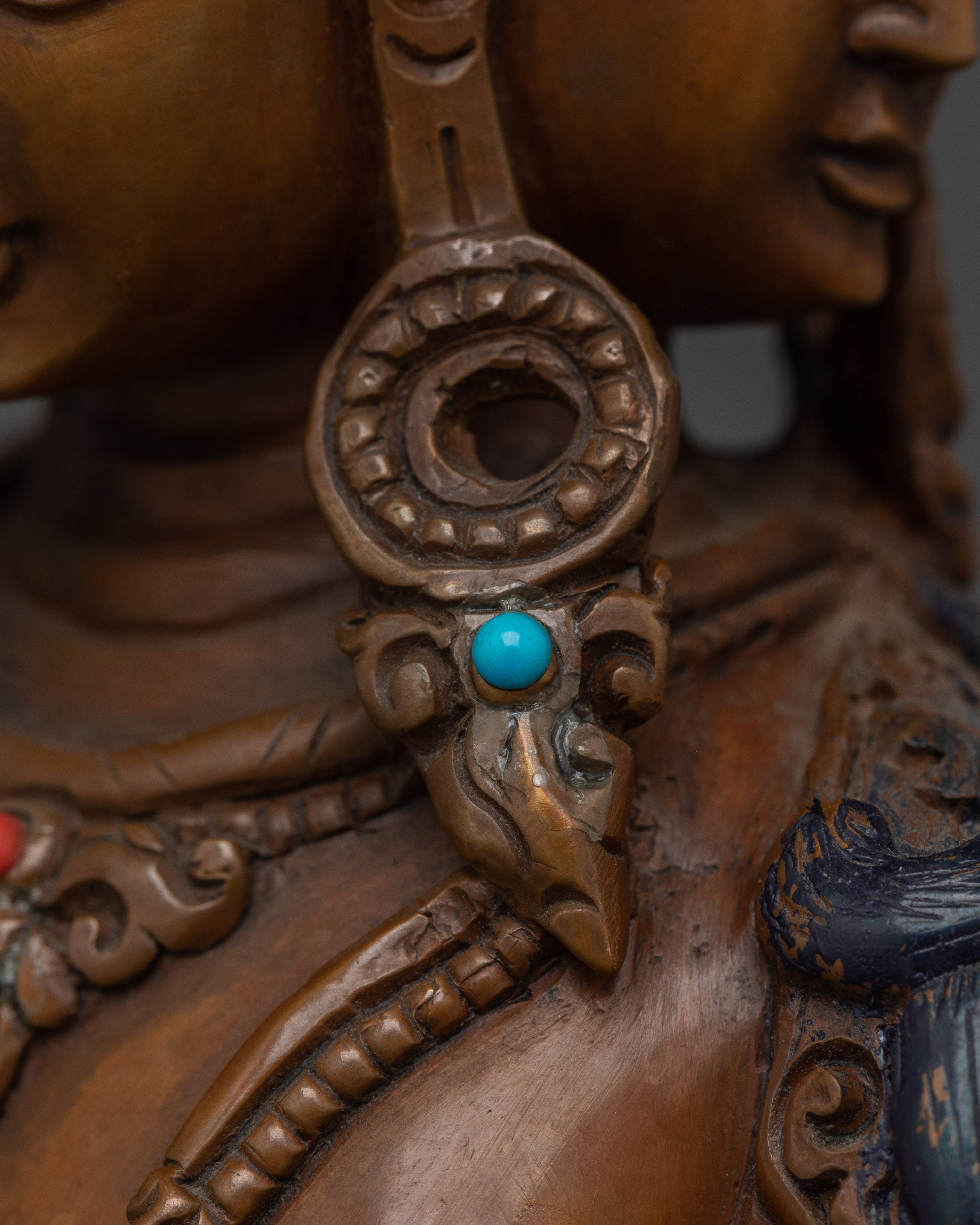 Oxidized Vairocana Statue | Embodiment of the Dharmakaya