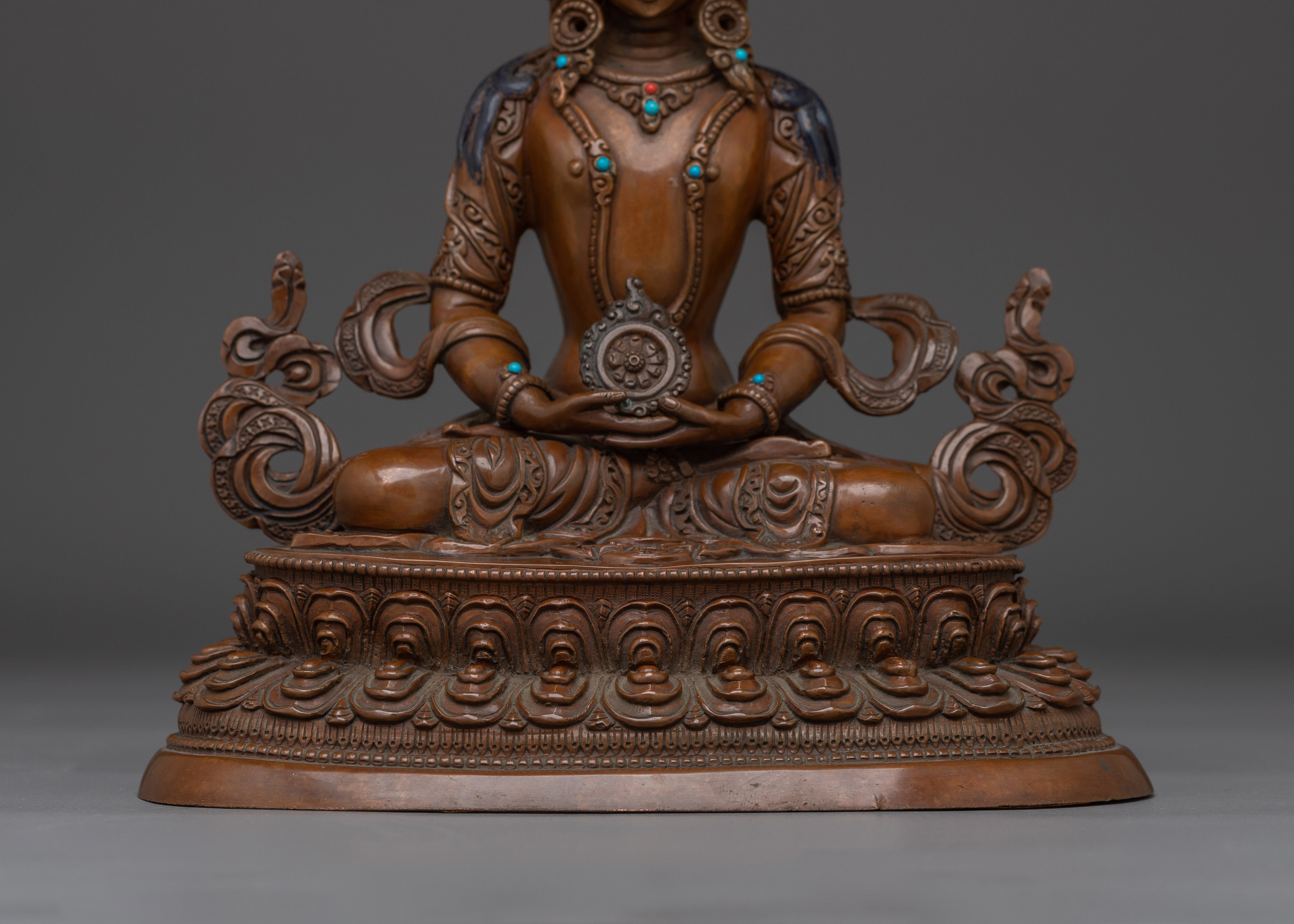 Oxidized Vairocana Statue | Embodiment of the Dharmakaya