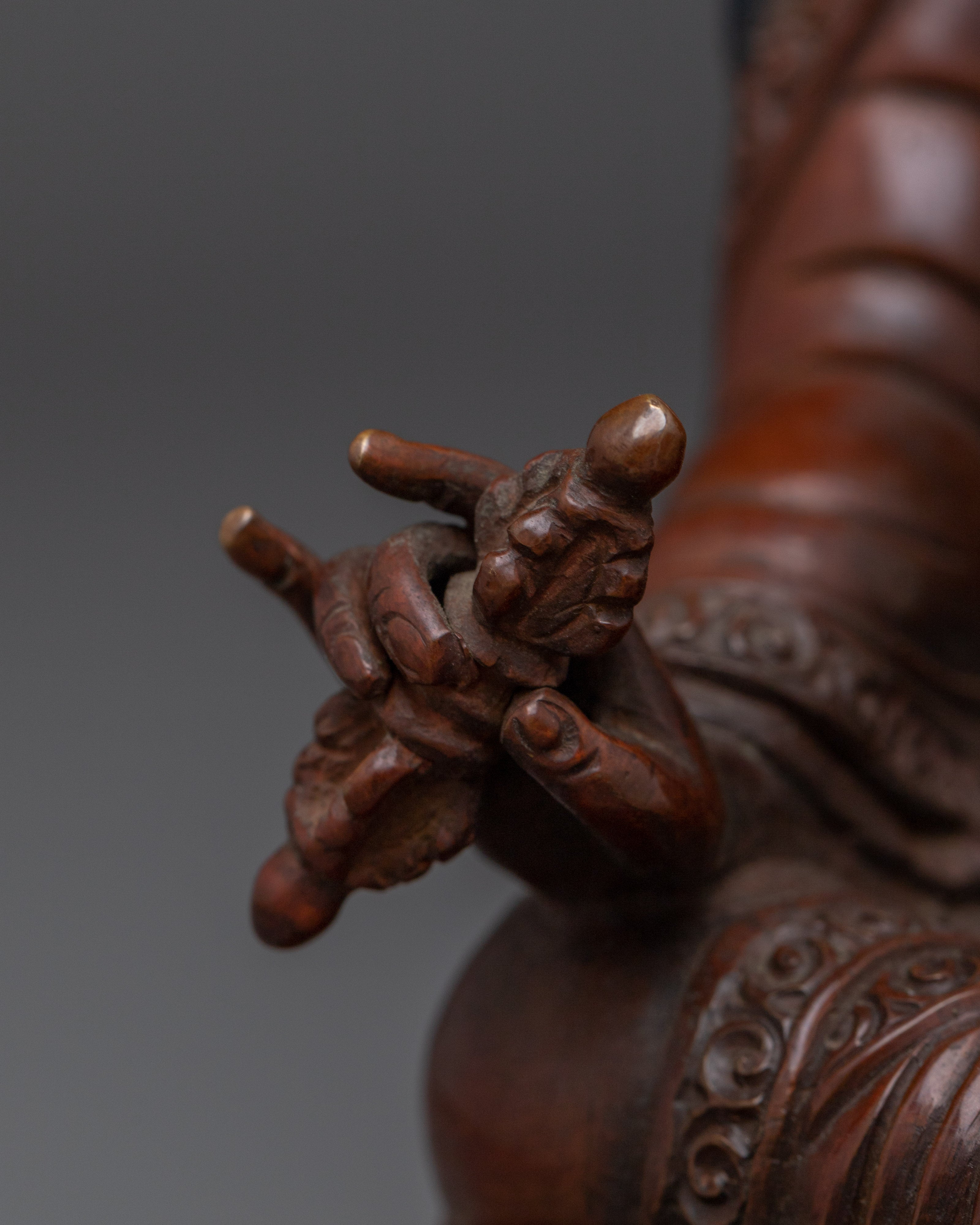 Sacred Oxidized Copper Guru Rinpoche Statue | Symbol of Wisdom and Enlightenment