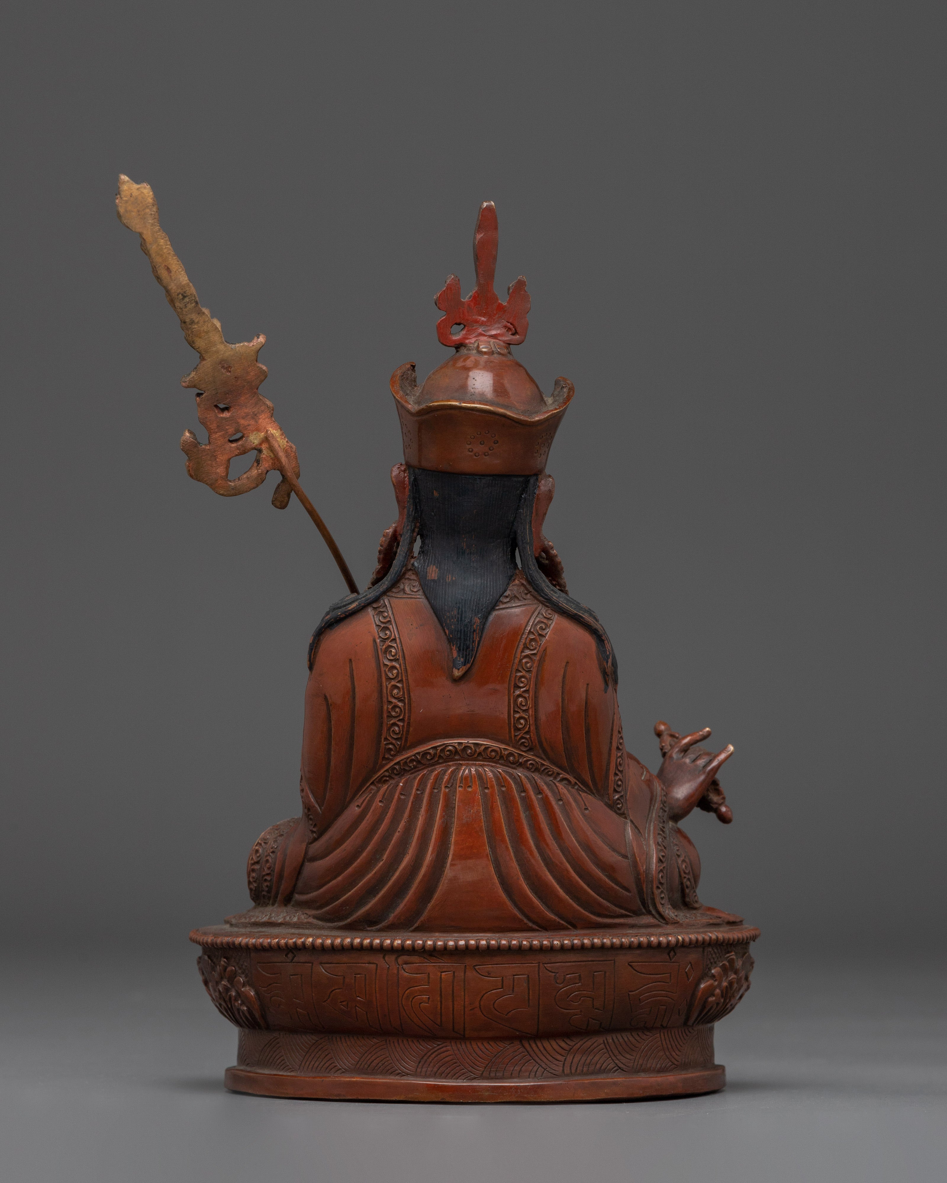 Sacred Oxidized Copper Guru Rinpoche Statue | Symbol of Wisdom and Enlightenment