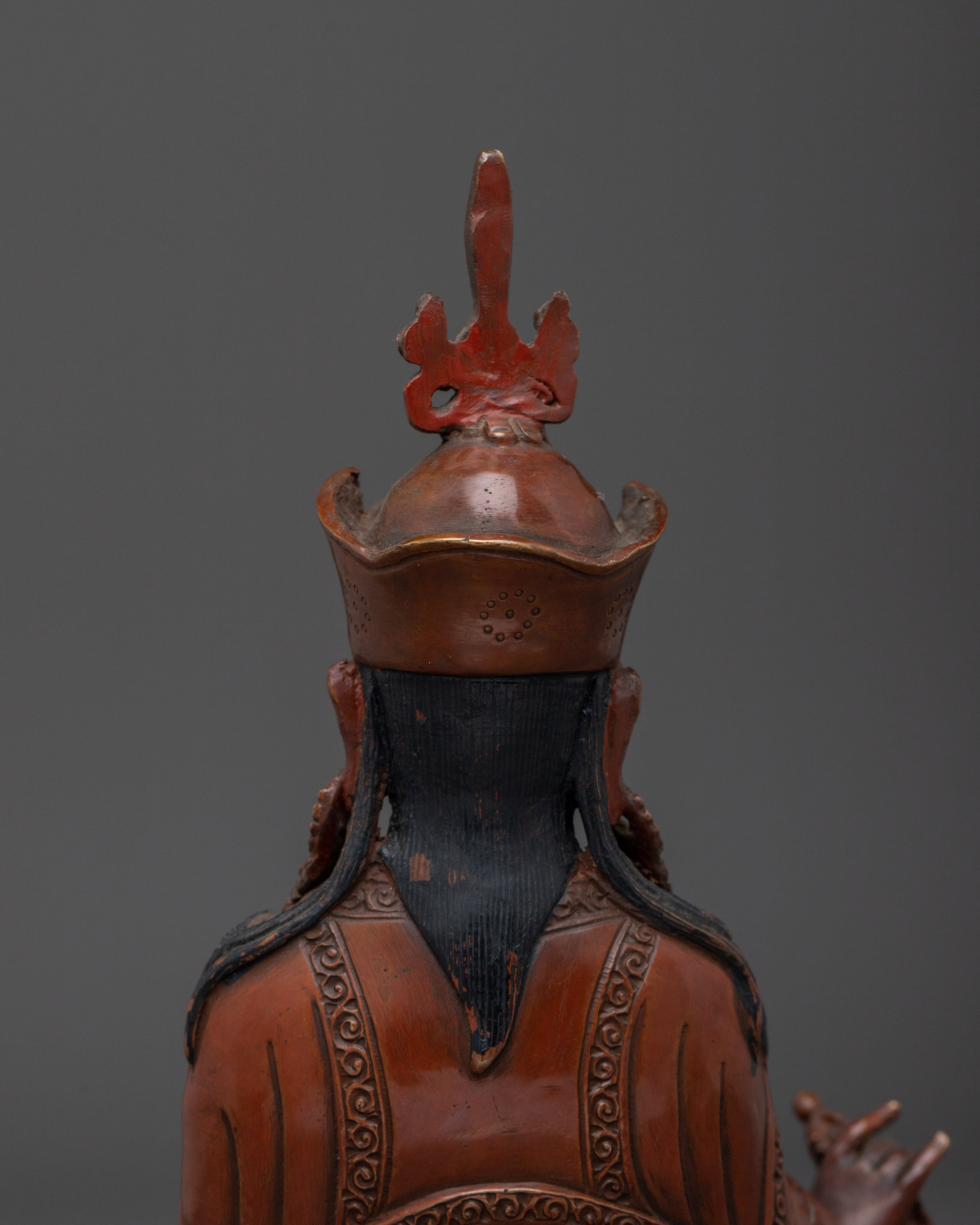 Sacred Oxidized Copper Guru Rinpoche Statue | Symbol of Wisdom and Enlightenment