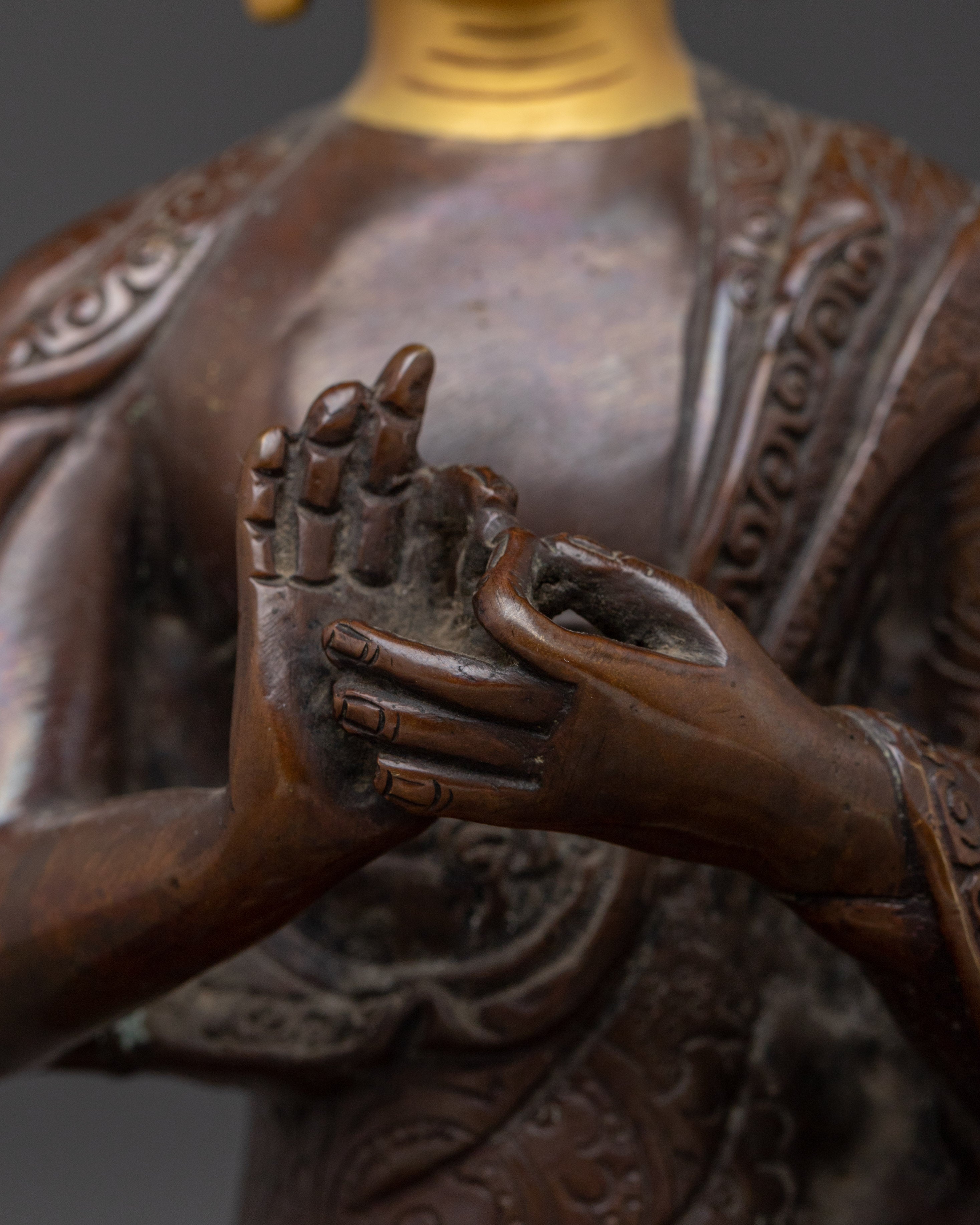 Copper Vairocana Statue | Enlightenment and Wisdom