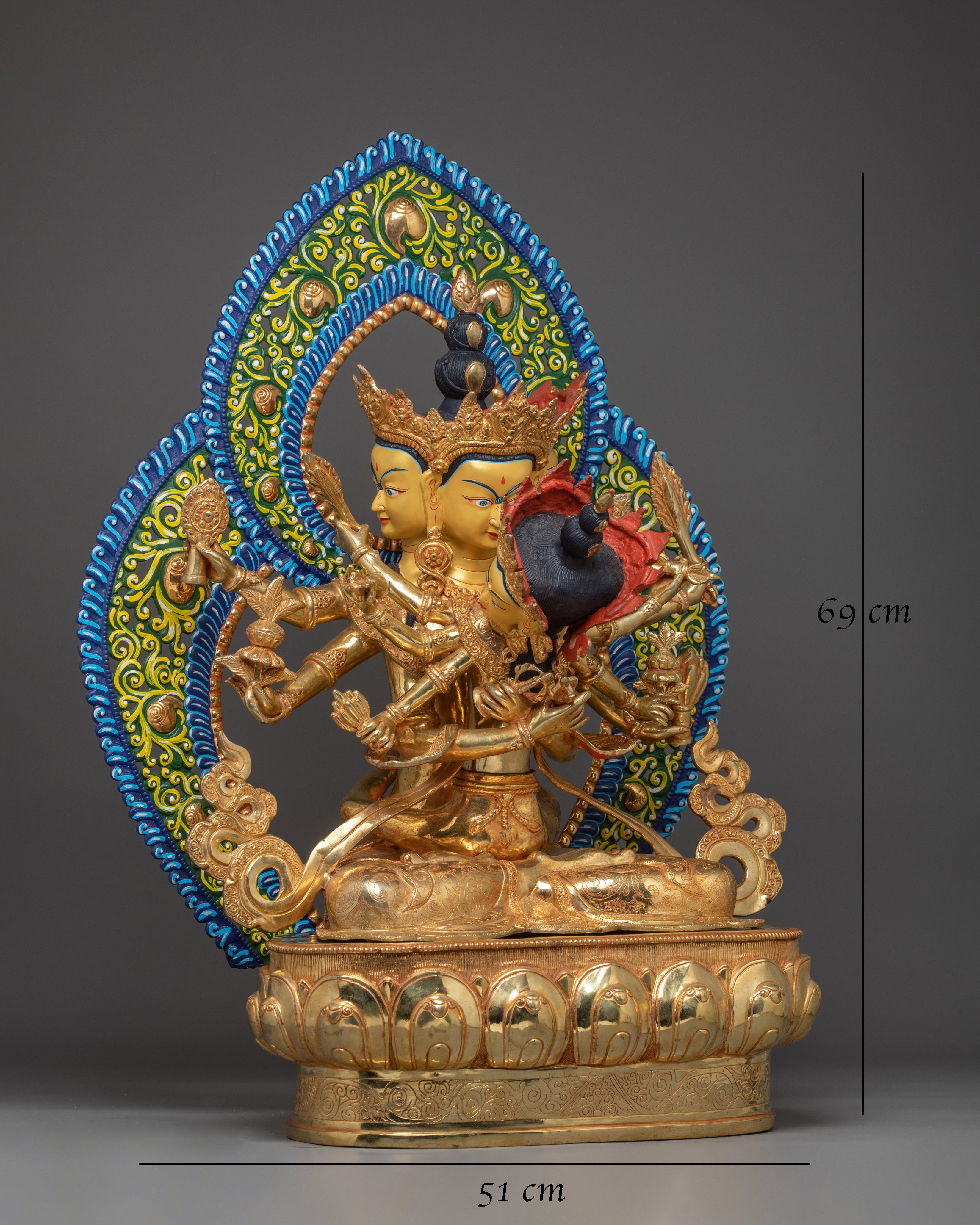 Handcrafted Guhyasamaja Buddha Statue