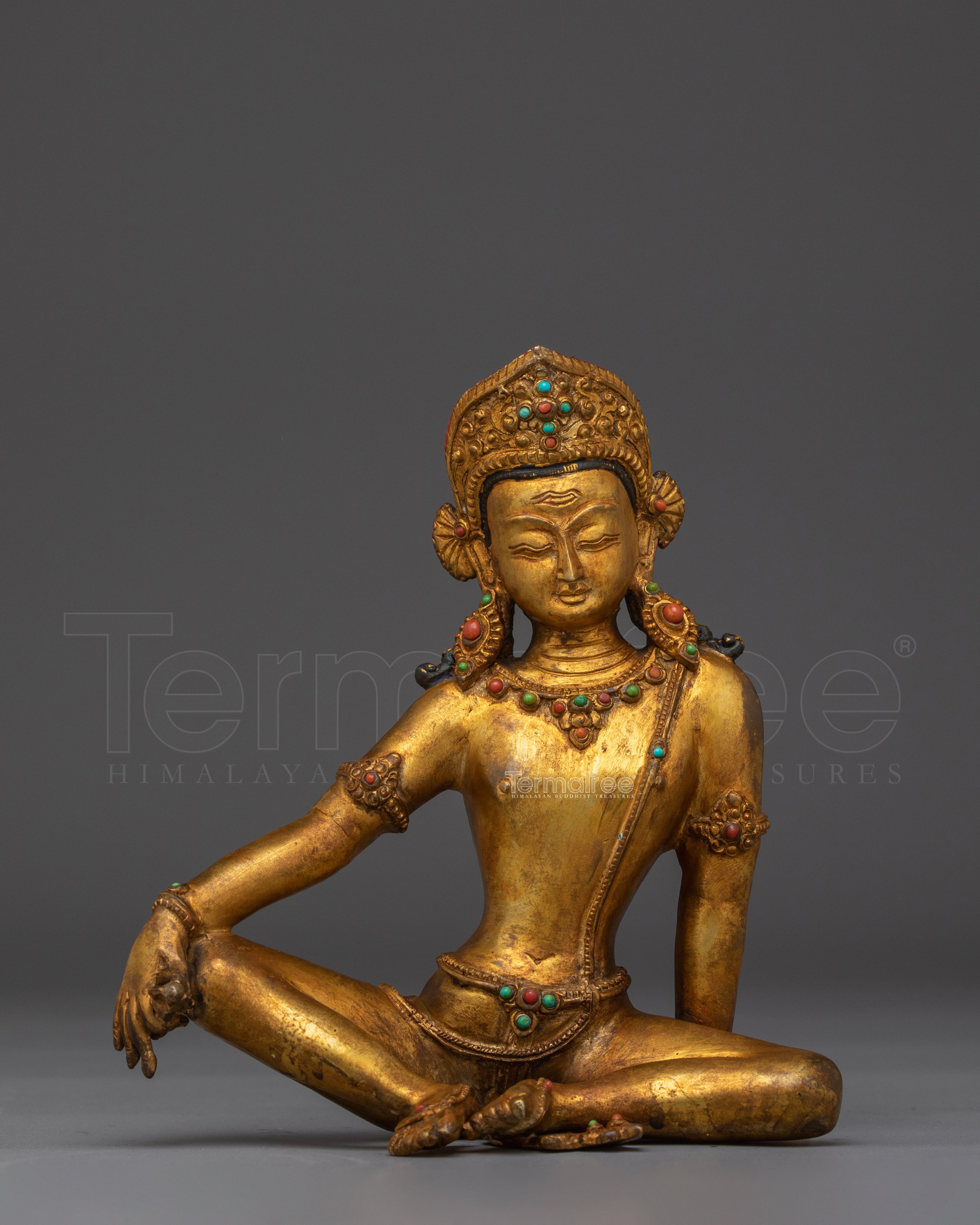 Handcrafted Indra Statue | Tibetan Deity, Spiritual Altar Decor