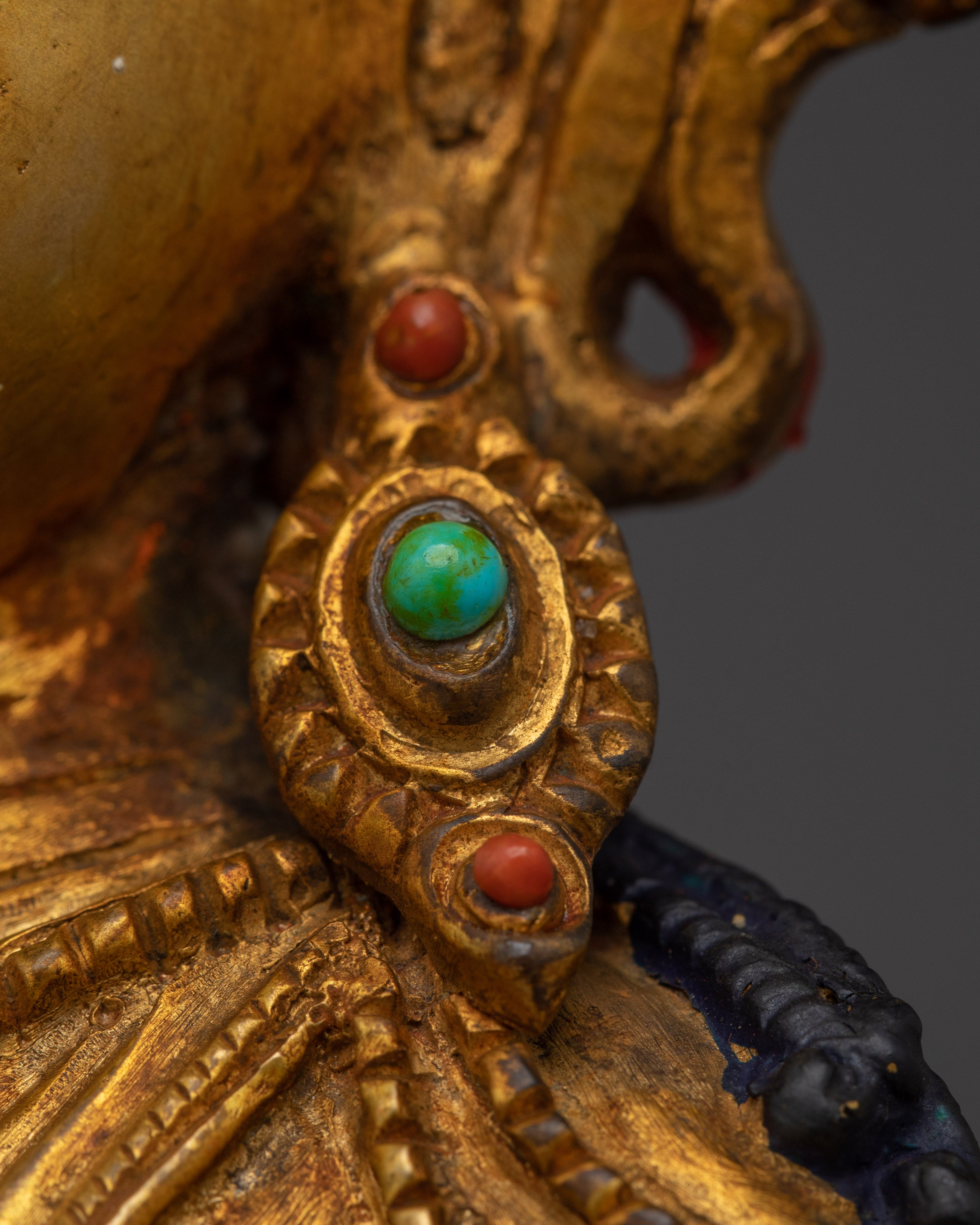 Handmade Copper Vajrasattva statue | Spiritual Tibetan Sculpture for Meditation